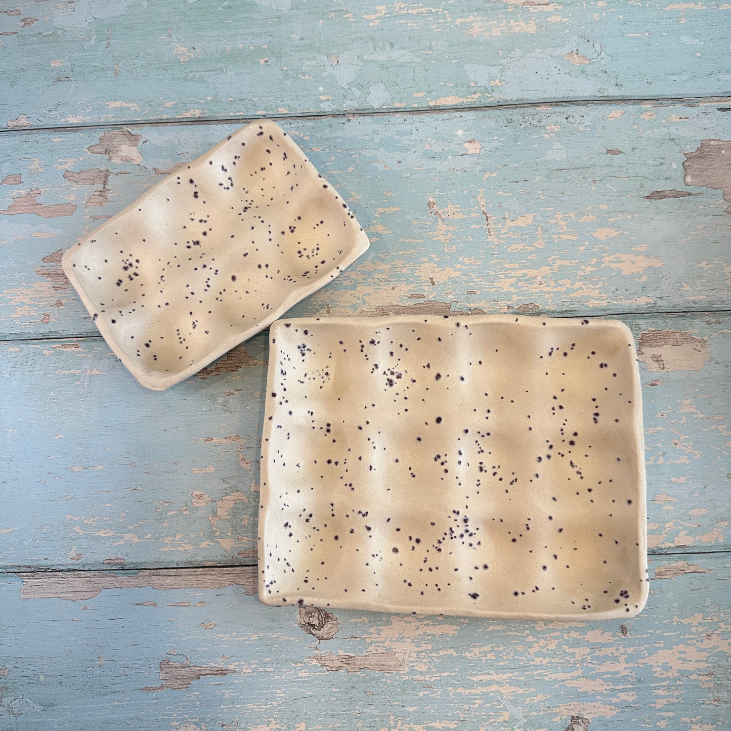 White Ceramic Egg Tray, Holds 6 or 12 Eggs