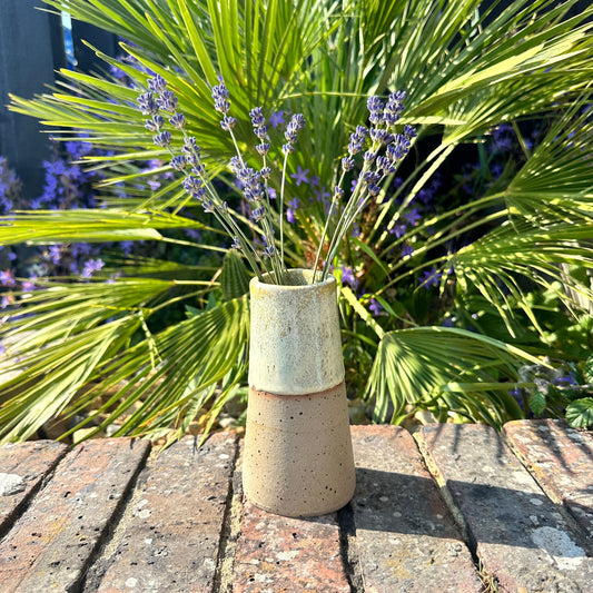 Yellow Ceramic Vase, Handmade Modern Pottery