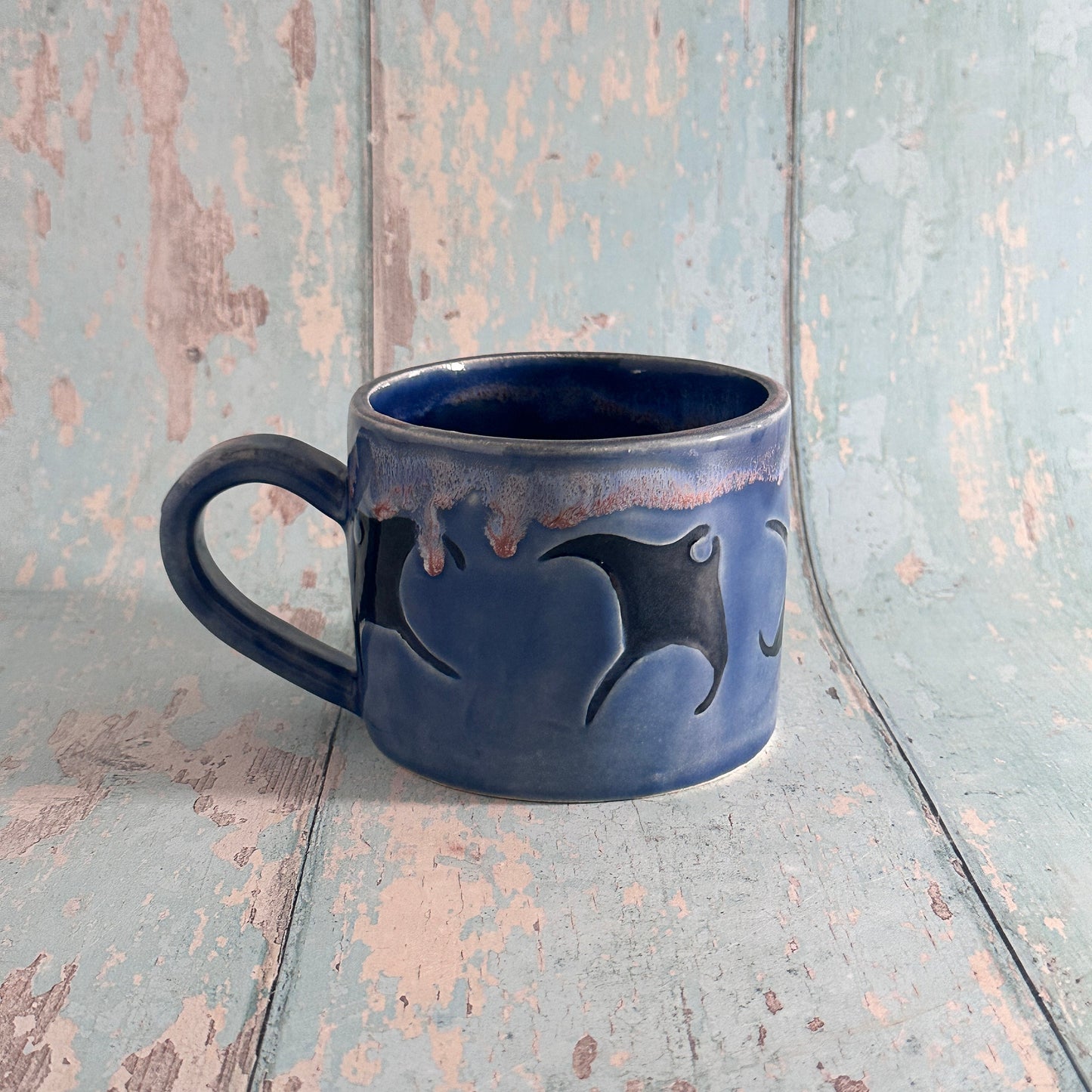 Manta Ray Mug, Large Ceramic Cup