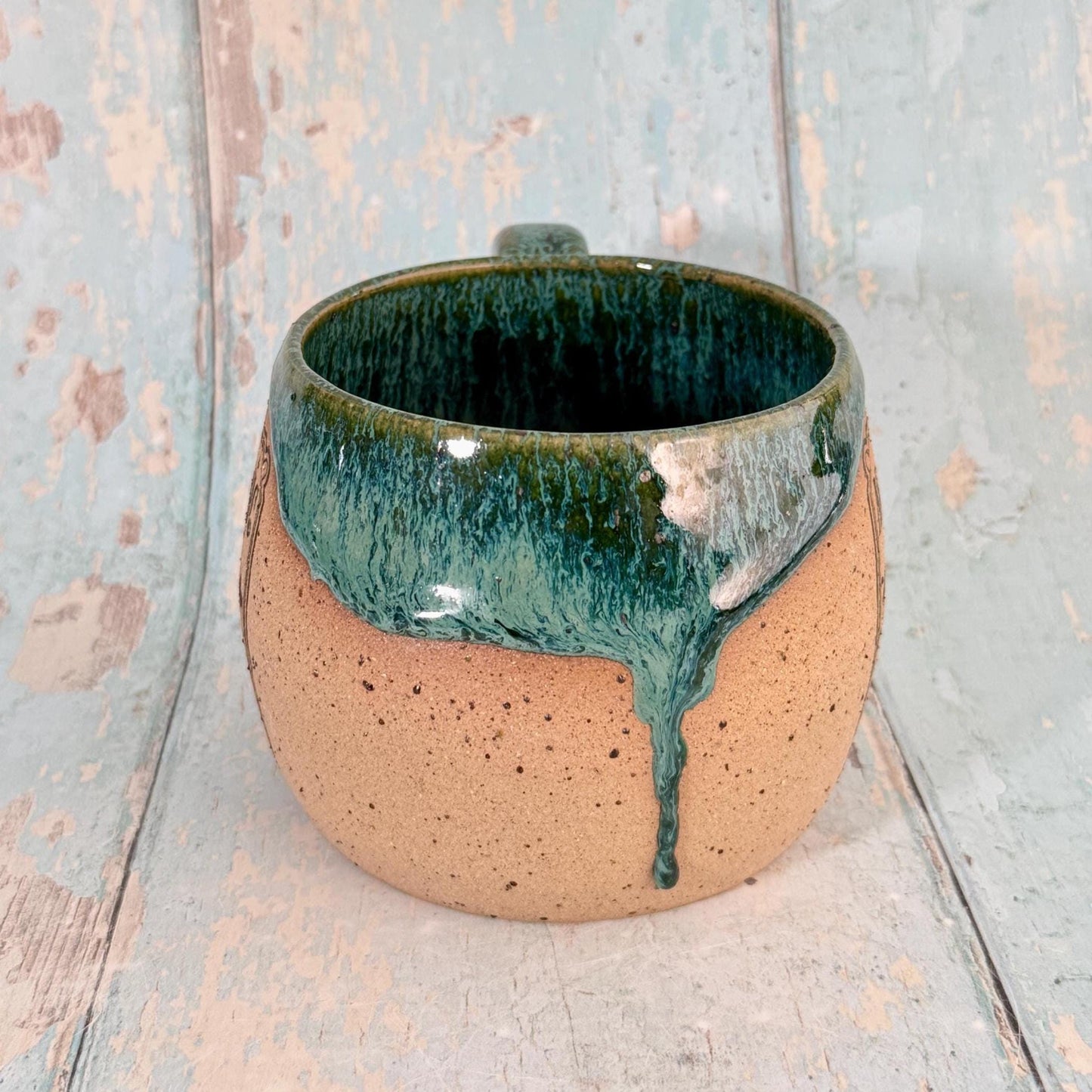Green and Black "Poison" Witch Label Mug Halloween Spooky Season Cup