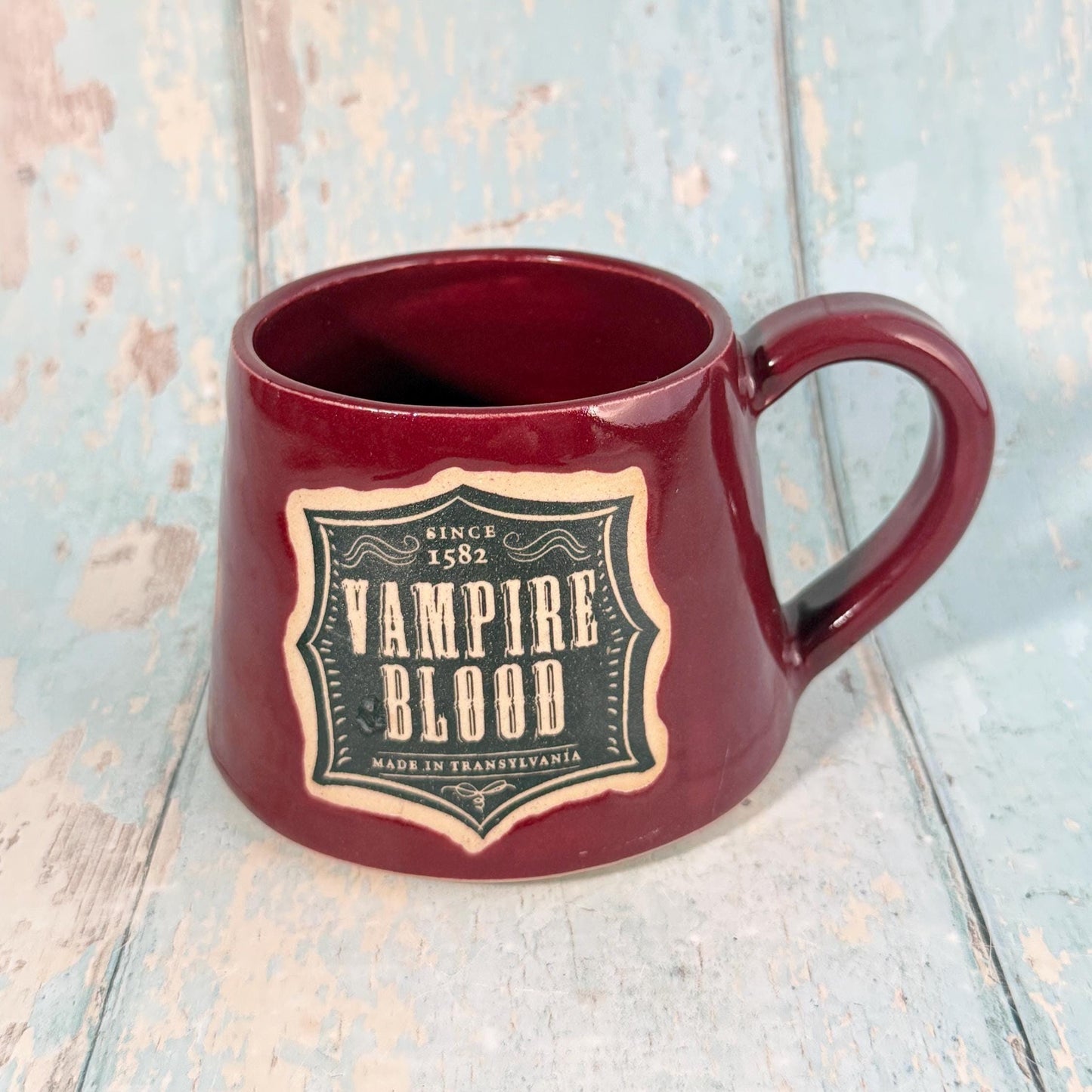 Vampire Blood Label Mug Halloween Spooky Season Cup