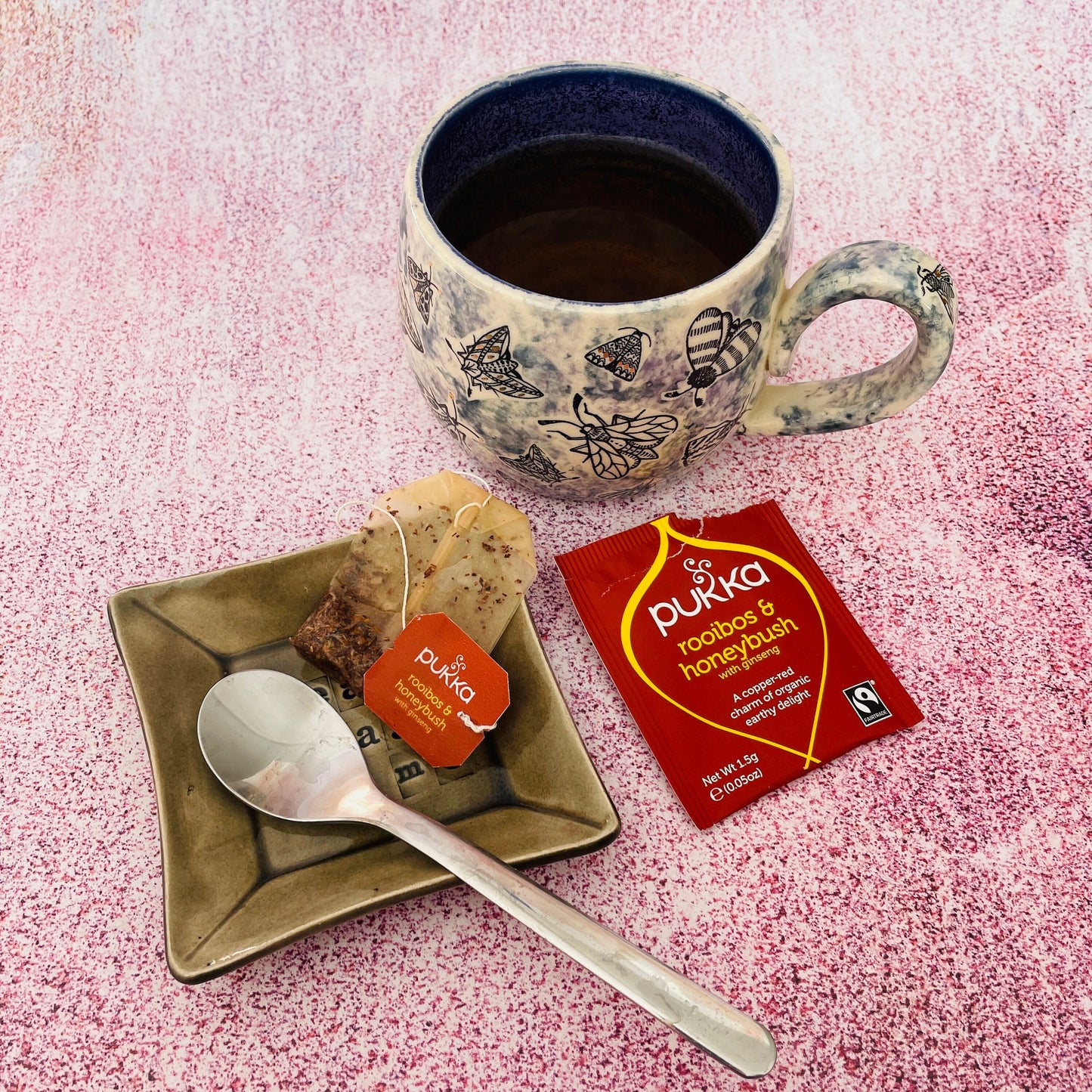 Grey Ceramic Dish, Tea Bag Holder