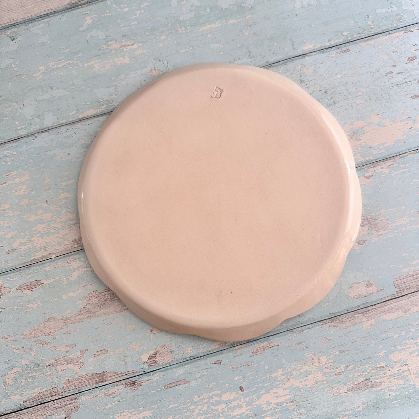 Large Daisy Plate, Floral Ceramic Platter