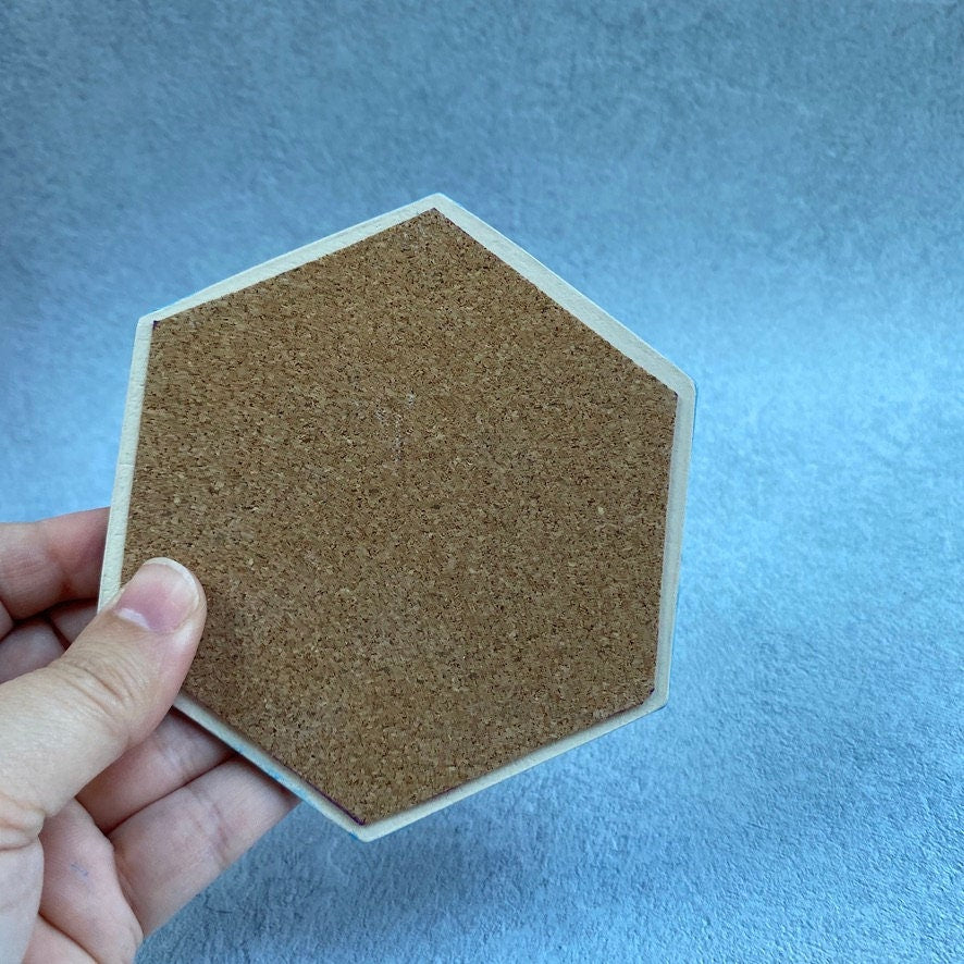 Handmade Ceramic Coaster, Black Monstera Leaf