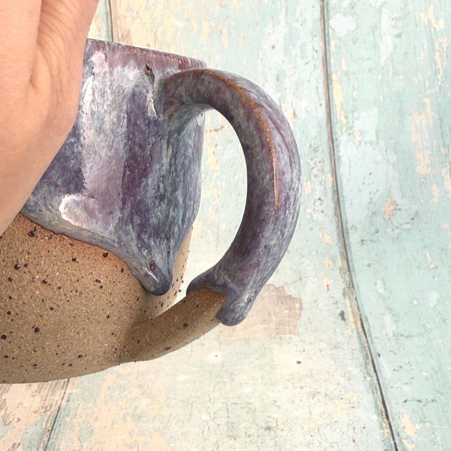 Purple Mushroom Mug, Fungi Ceramic Cup