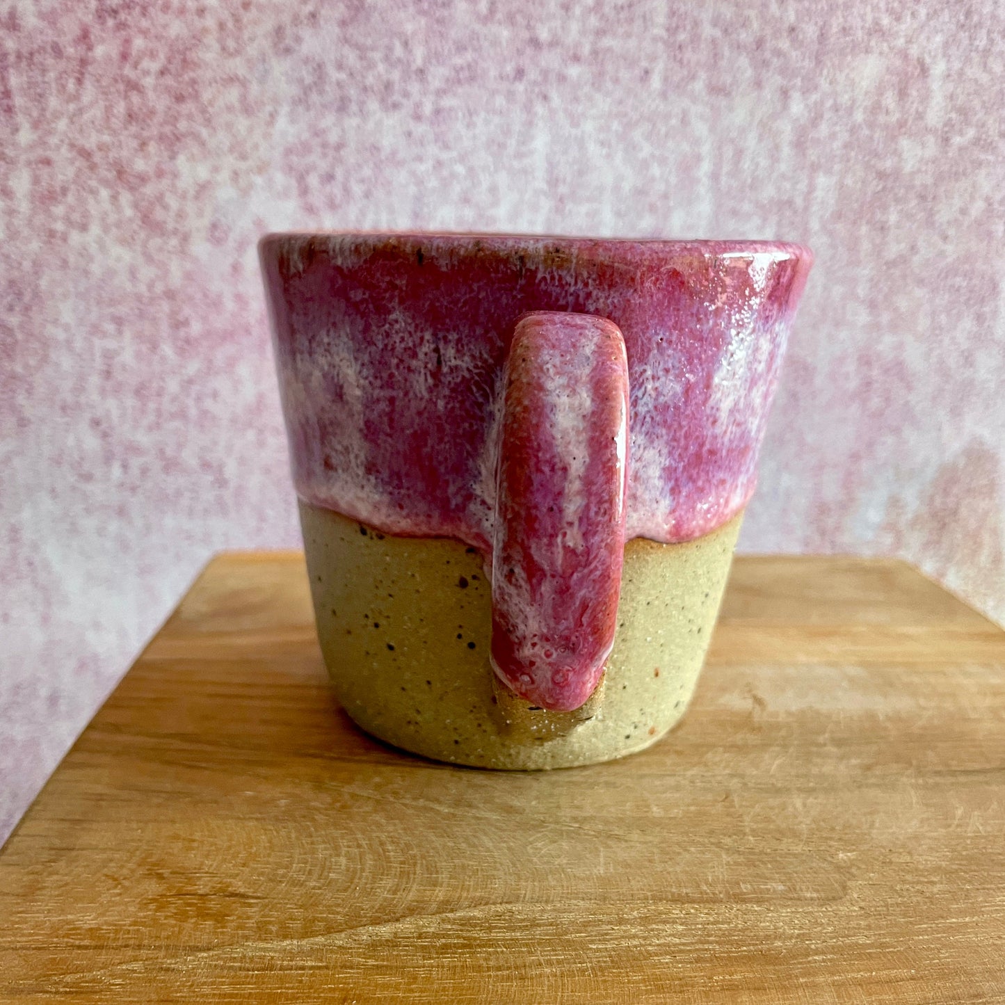 Pink Ceramic Mug, Handmade Cup
