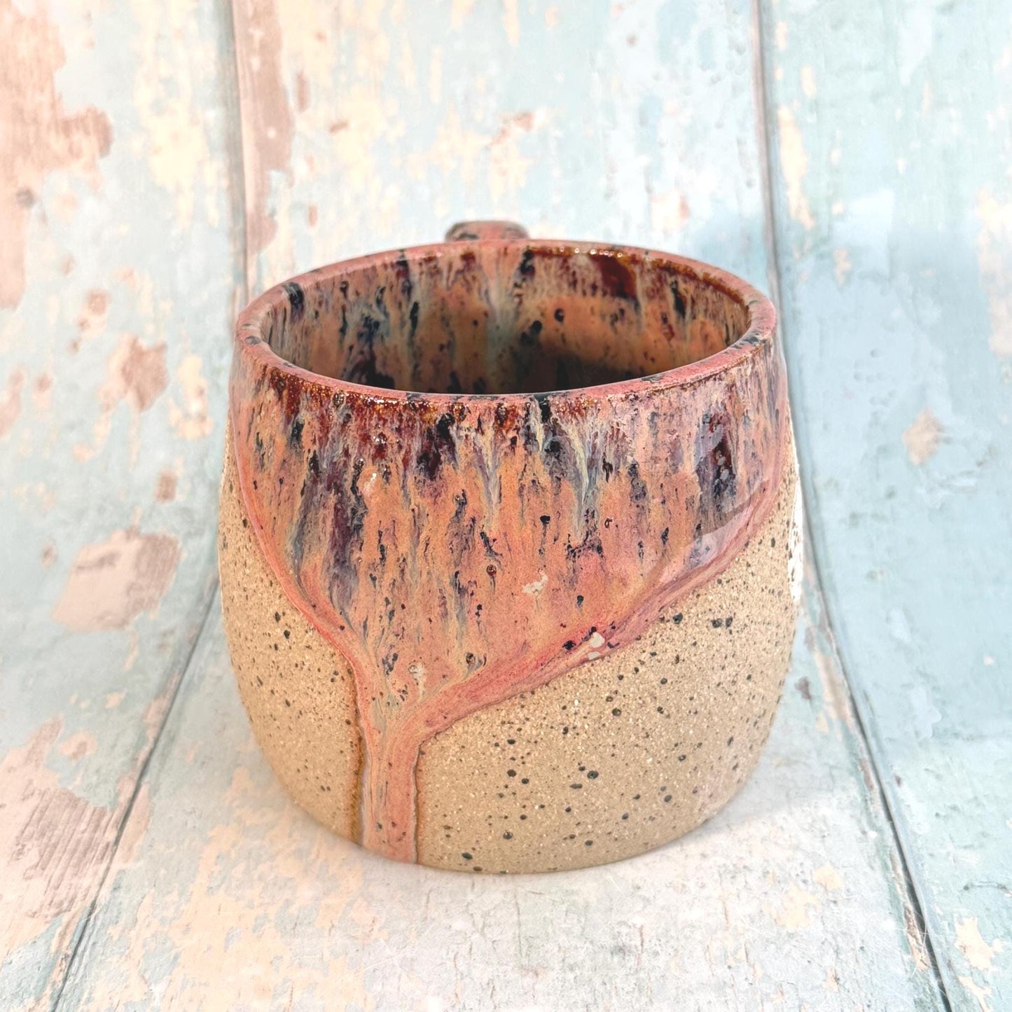 Plum Mushroom Mug, Fungi Ceramic Cup - second