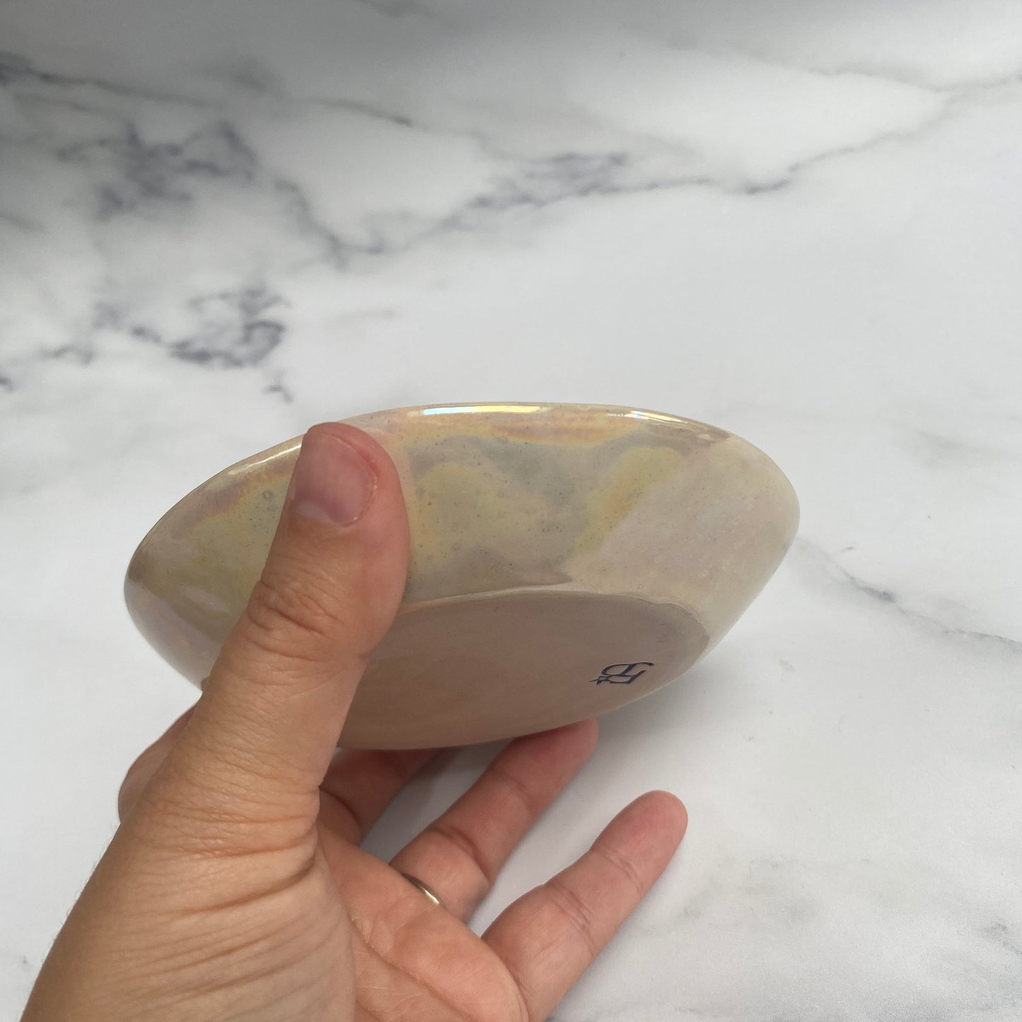 Rainbow Ceramic Dish, Tea Bag Holder