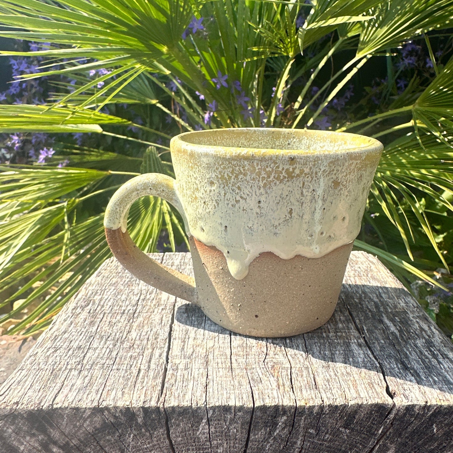 Yellow Ceramic Mug, Handmade Pottery Cup