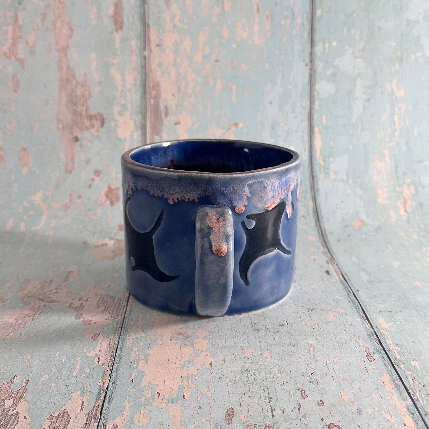 Manta Ray Mug, Large Ceramic Cup