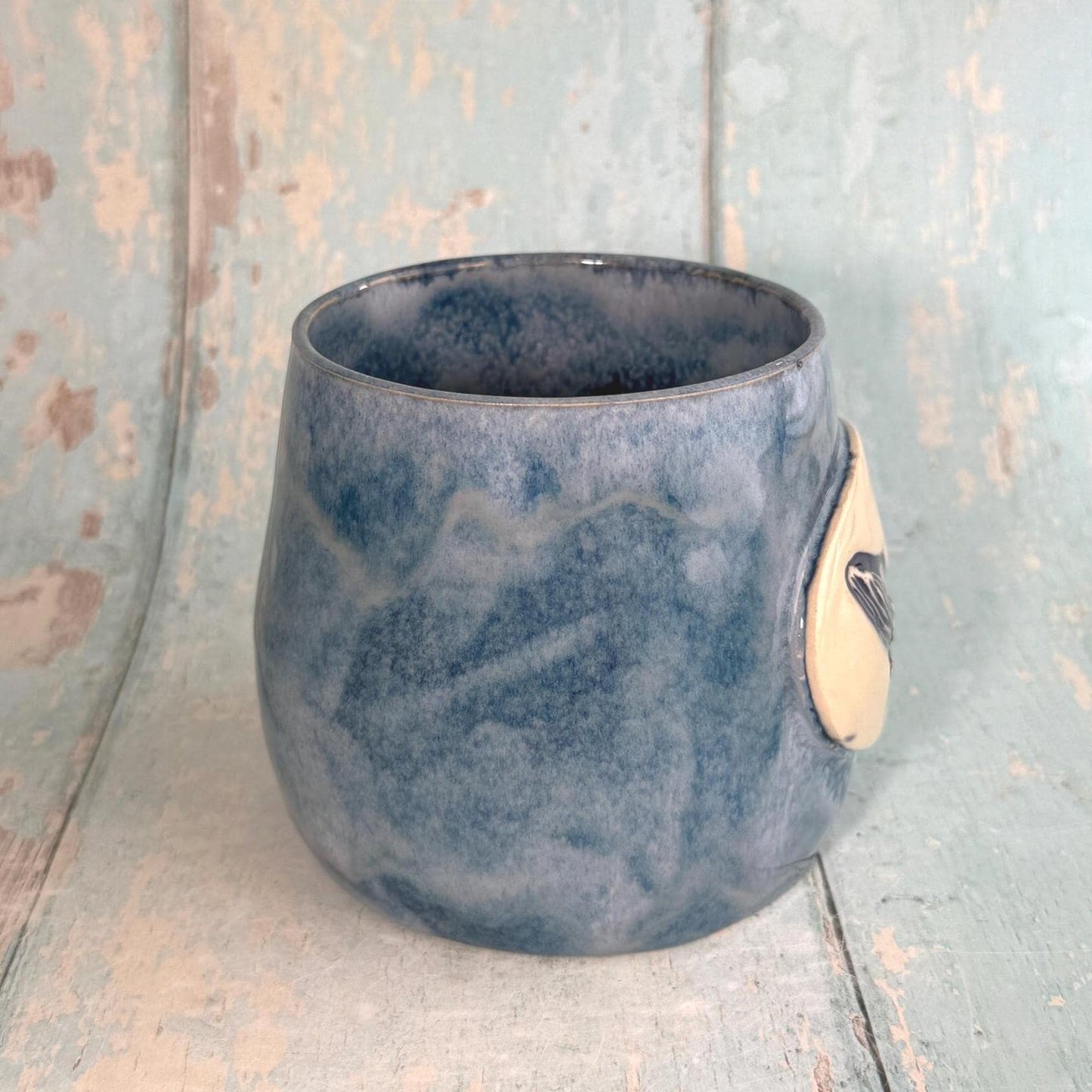 Blue Humpback Whale Mug, Large Ceramic Cup - FJD Ceramics