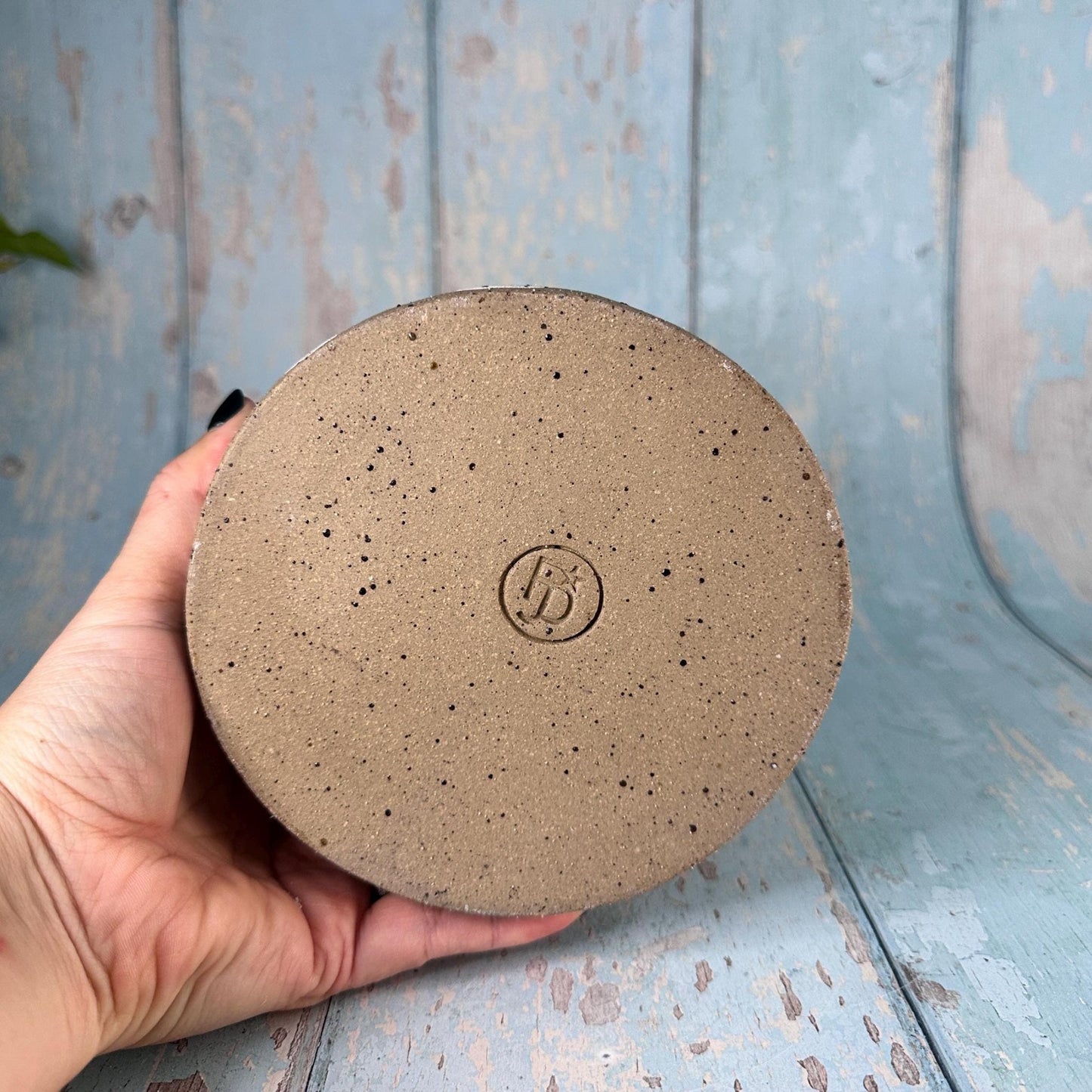 Blue Skull Planter, Ceramic Plant Pot - FJD Ceramics