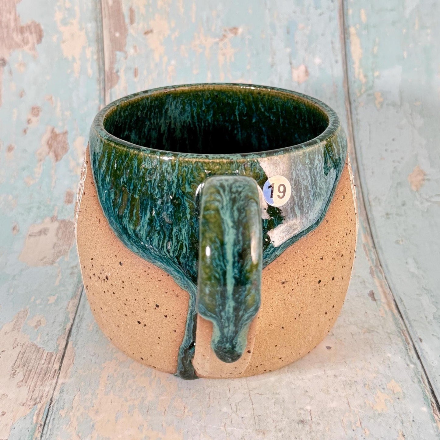 Green and White "Poison" Witch Label Mug Halloween Spooky Season Cup