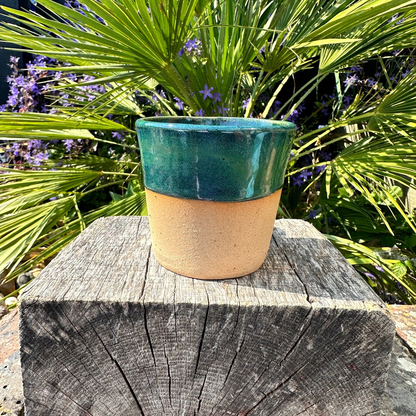 Green Ceramic Mug, Handmade Pottery Cup