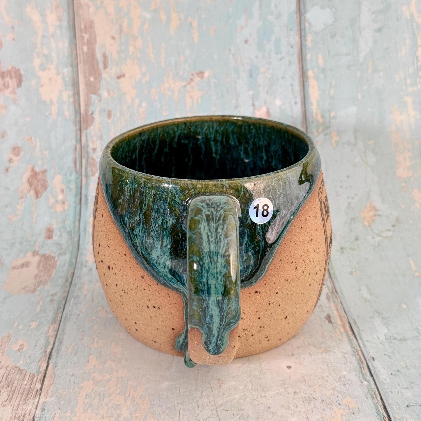 Green and Black "Poison" Witch Label Mug Halloween Spooky Season Cup