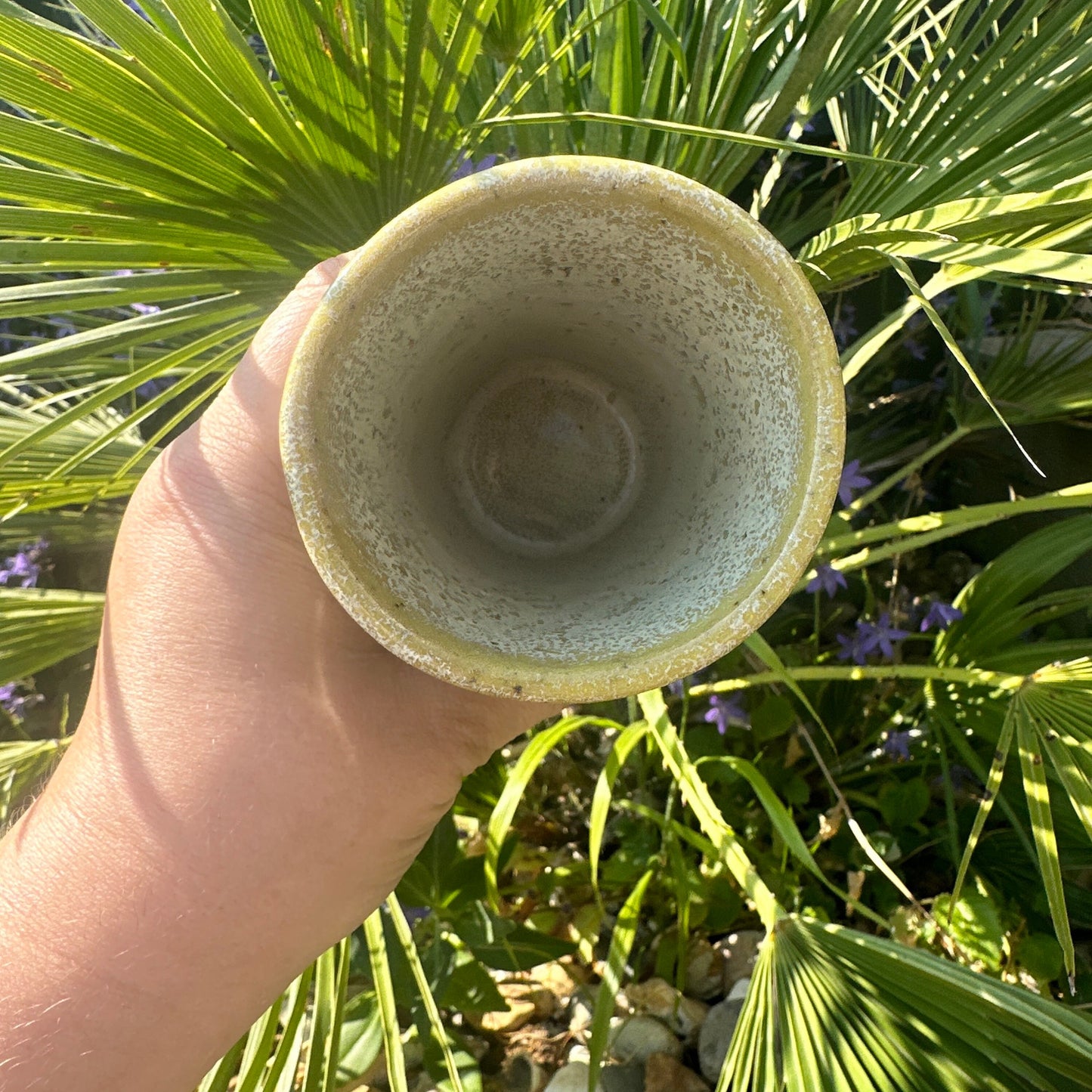 Yellow Ceramic Tumbler, Handmade Modern Cup