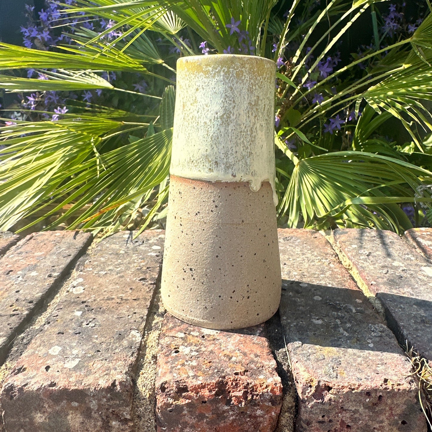 Yellow Ceramic Vase, Handmade Modern Pottery