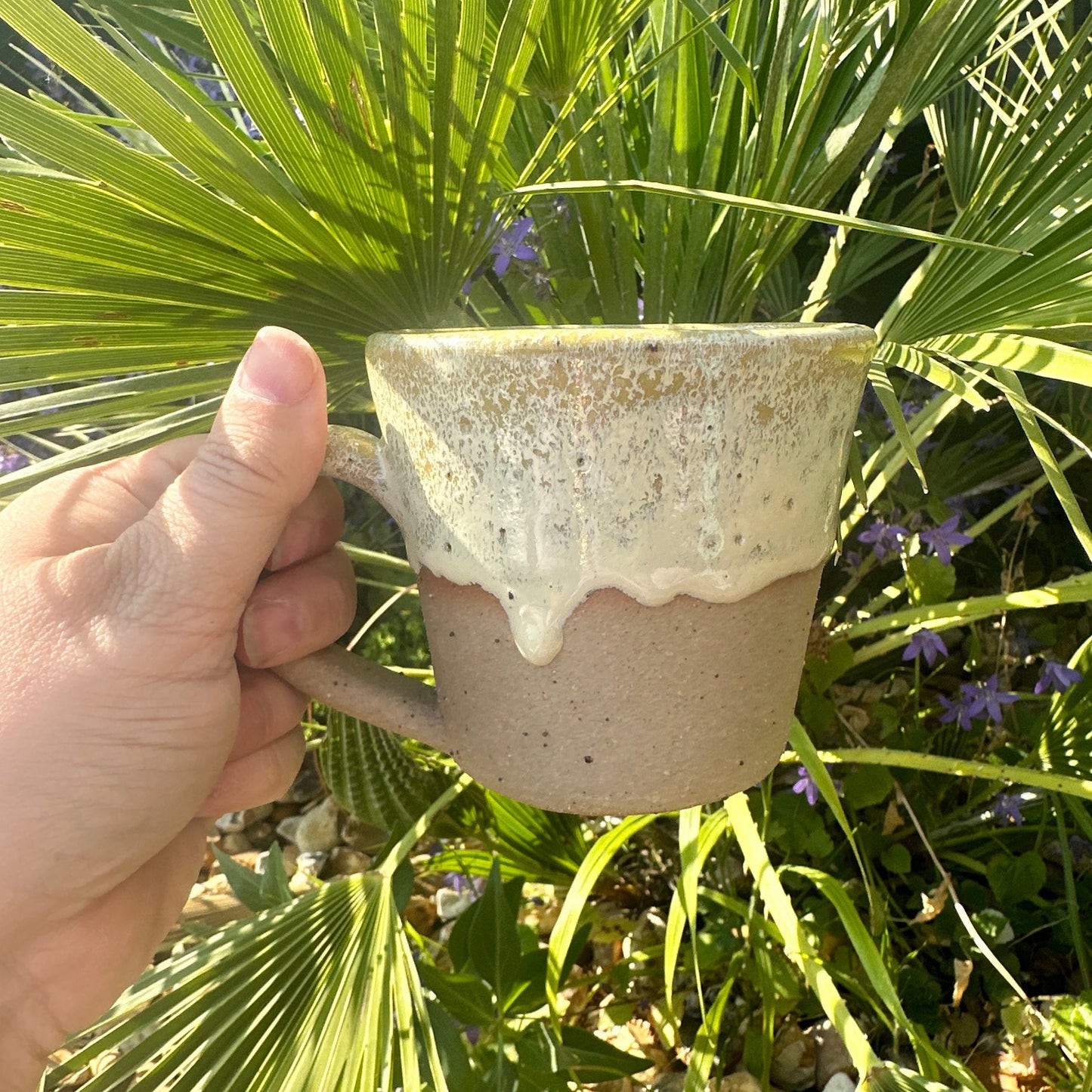 Yellow Ceramic Tumbler, Handmade Modern Cup