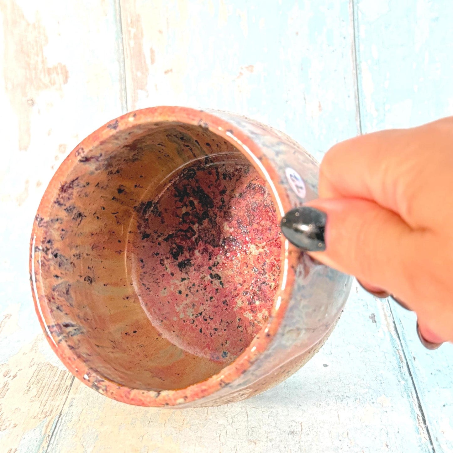 Plum Mushroom Mug, Fungi Ceramic Cup - second