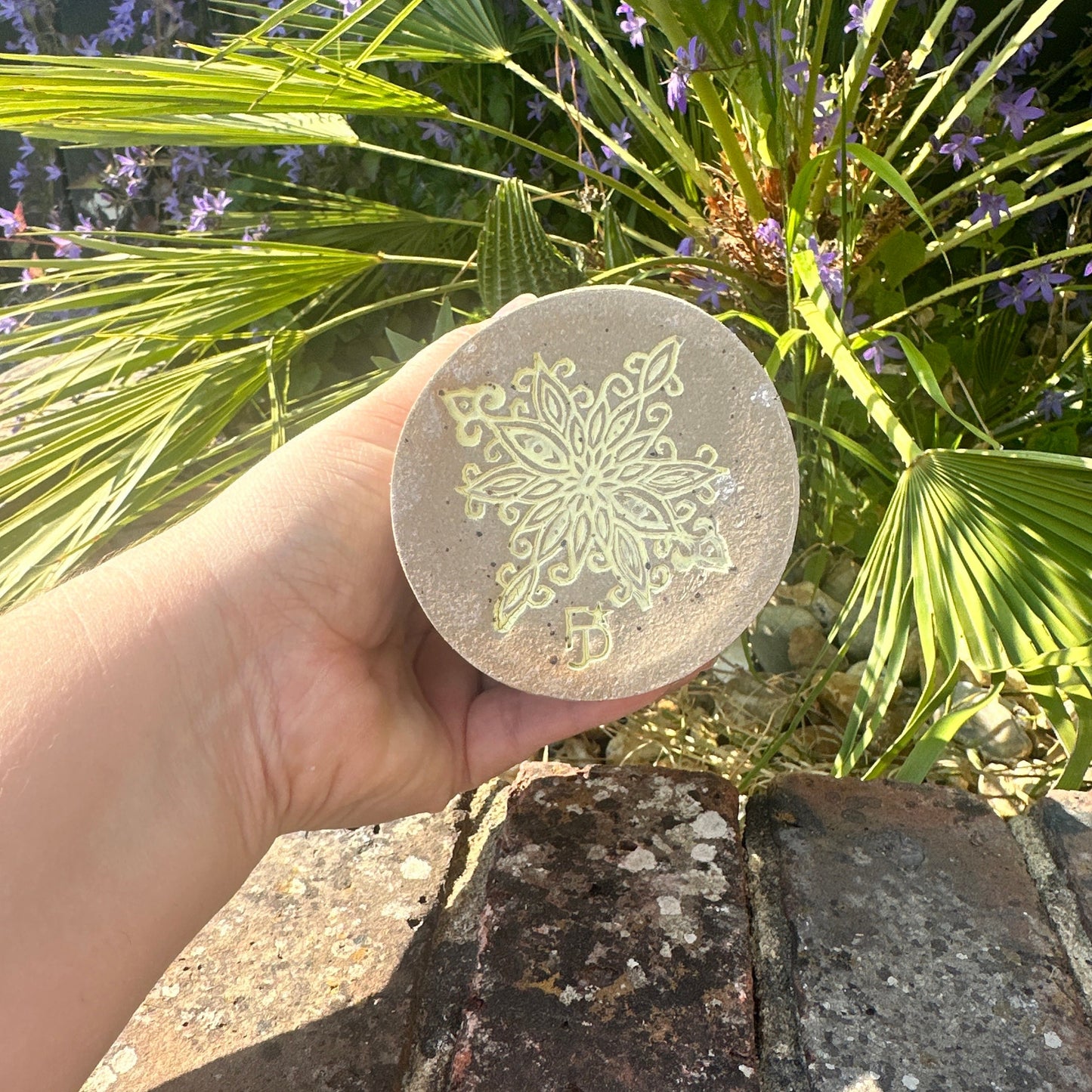 Yellow Ceramic Vase, Handmade Modern Pottery