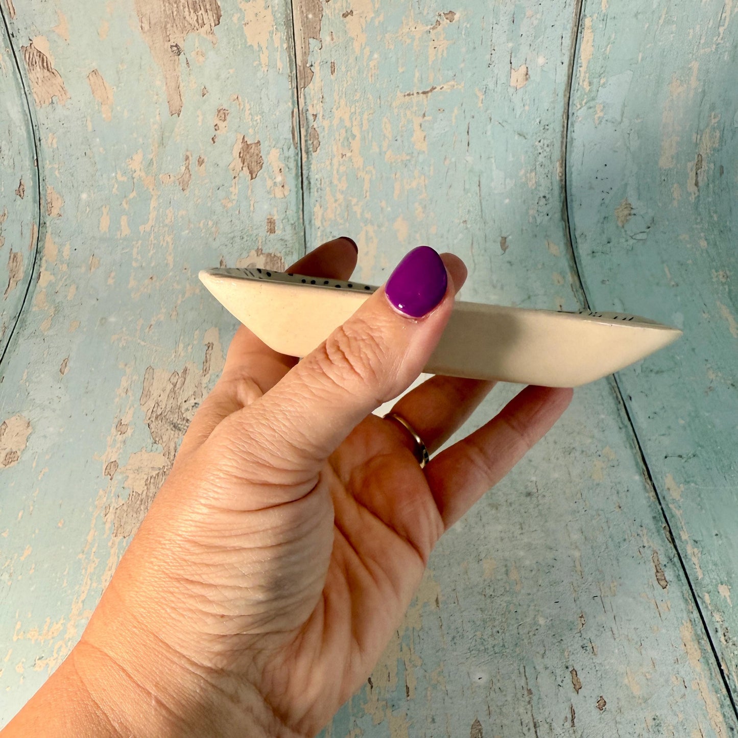 Tarot Card Jewellery Dish, Handmade Ceramic Pot