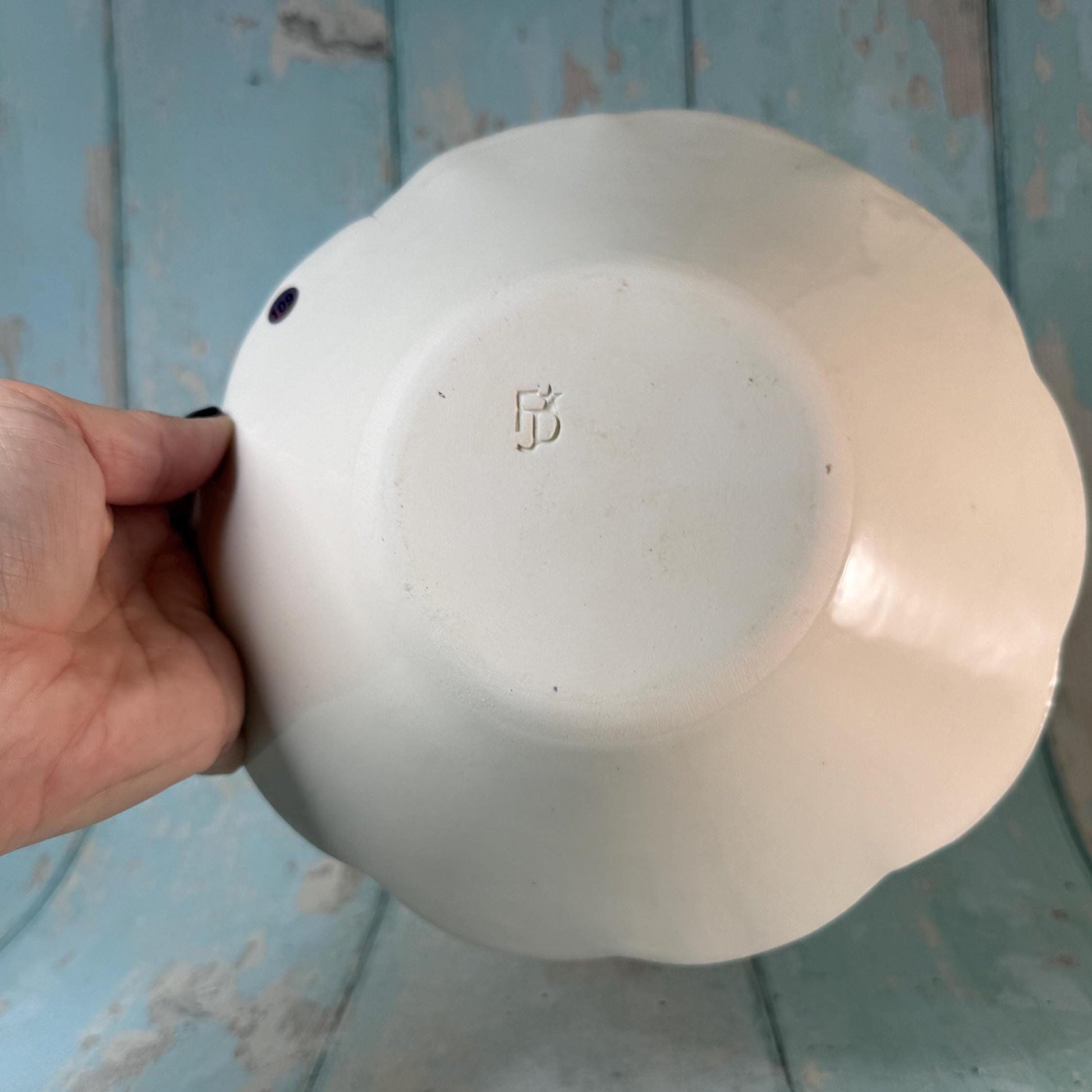 Black and White Skull Bowl