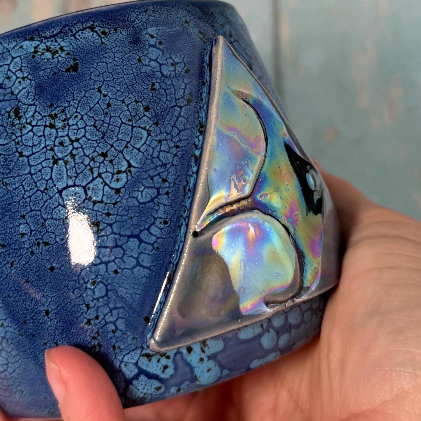 Manta Ray Mug, Large Ceramic Cup - FJD Ceramics