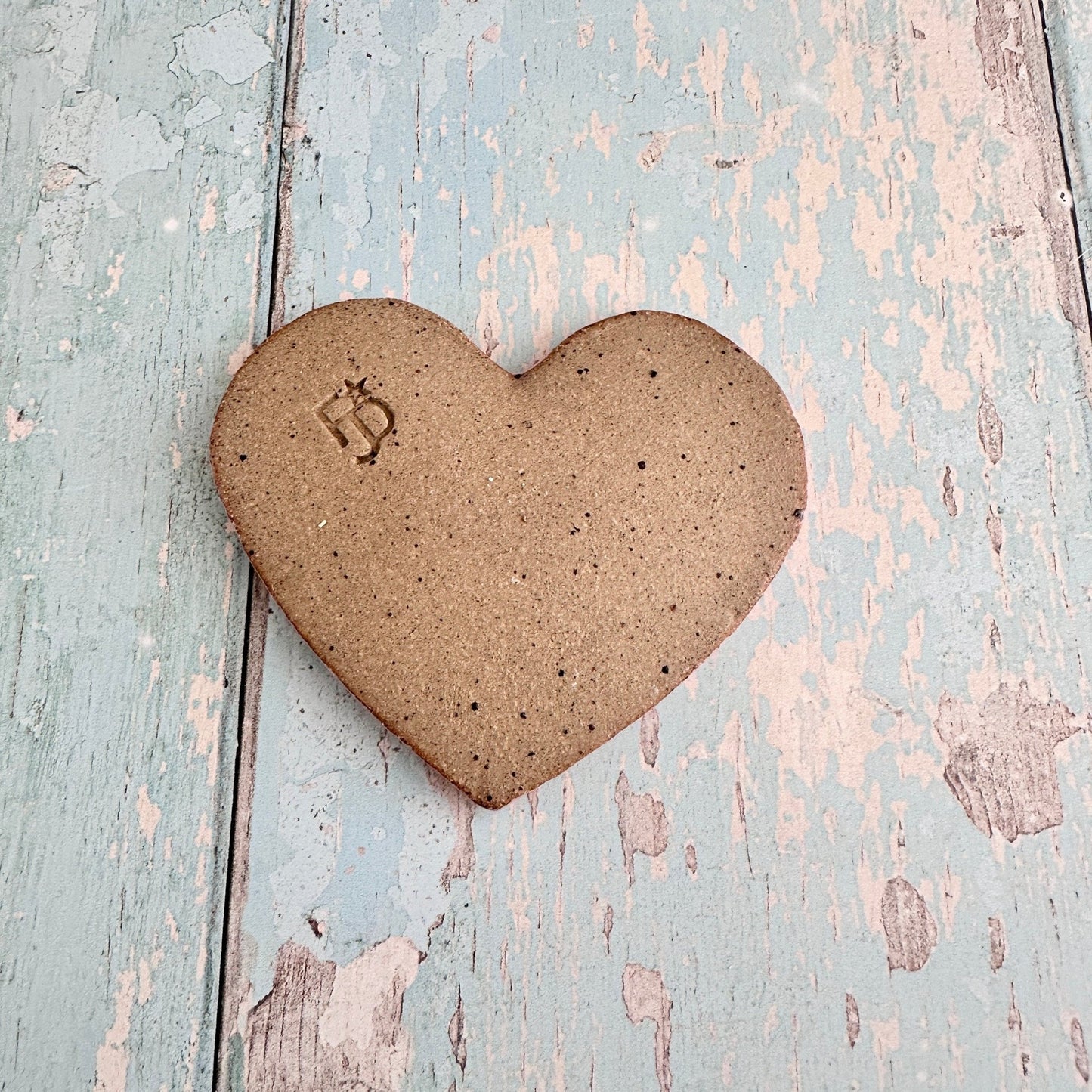 Small Pink Heart Ring Dish, Handmade Ceramic Pot - FJD Ceramics