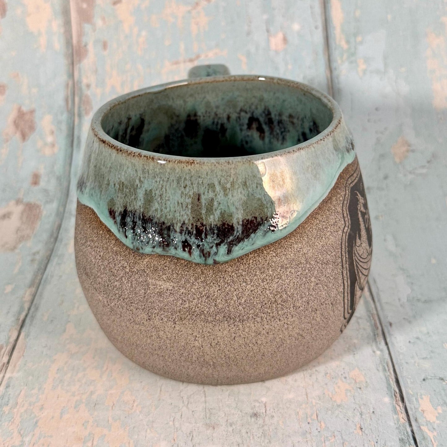 Red and Green Halloween Spooky Dragon Blood Mug