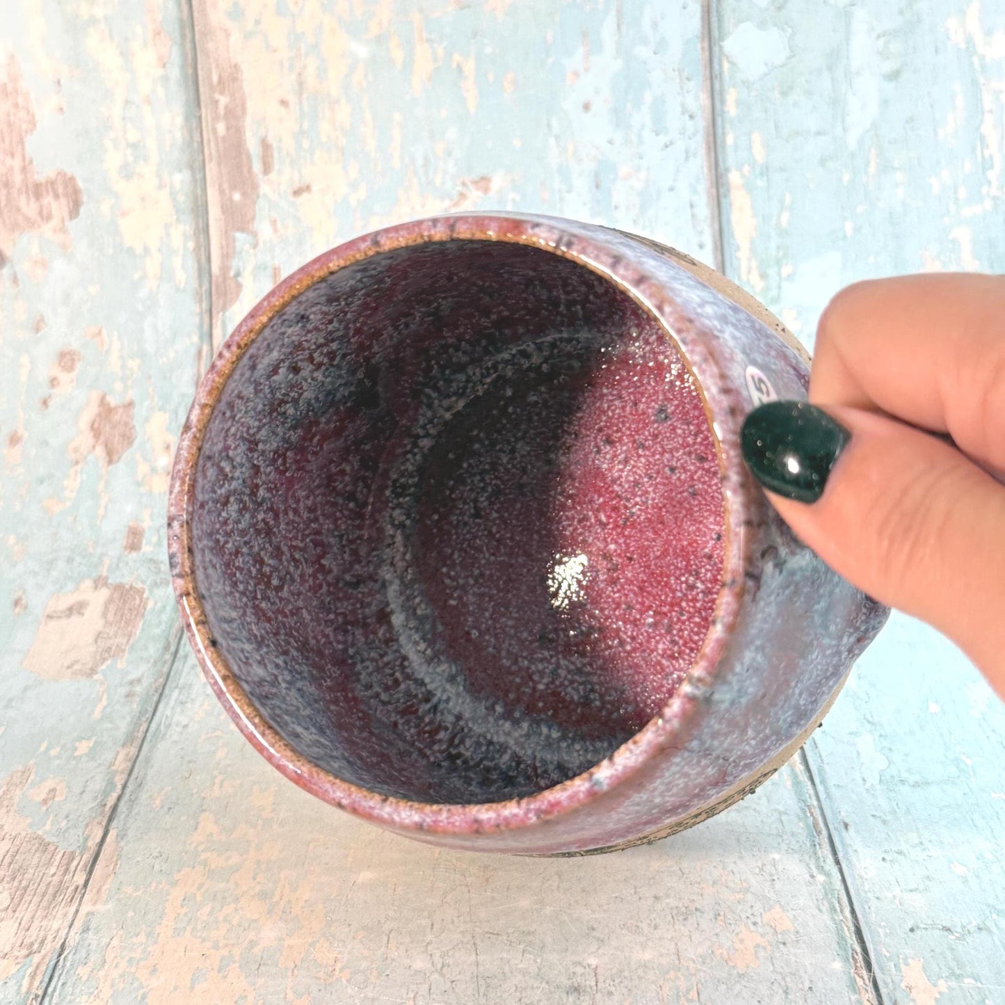 Purple Autumn Fall Mug, Large Ceramic Cup