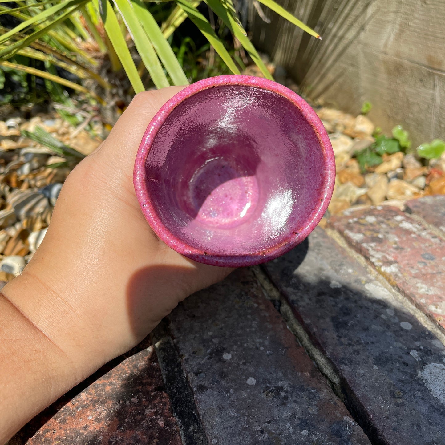 Pink Ceramic Tumbler, Handmade Modern Cup