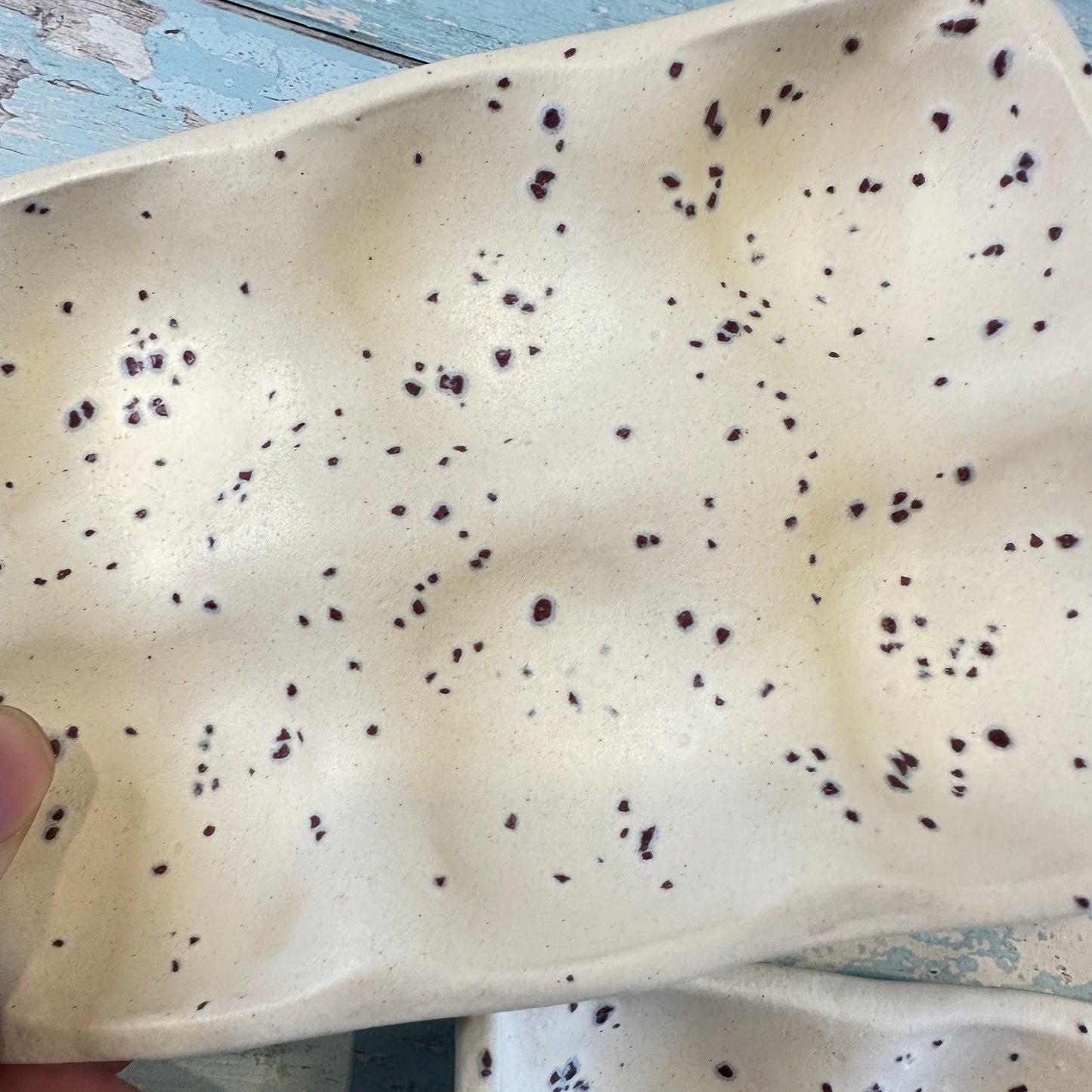White Ceramic Egg Tray, Holds 6 or 12 Eggs