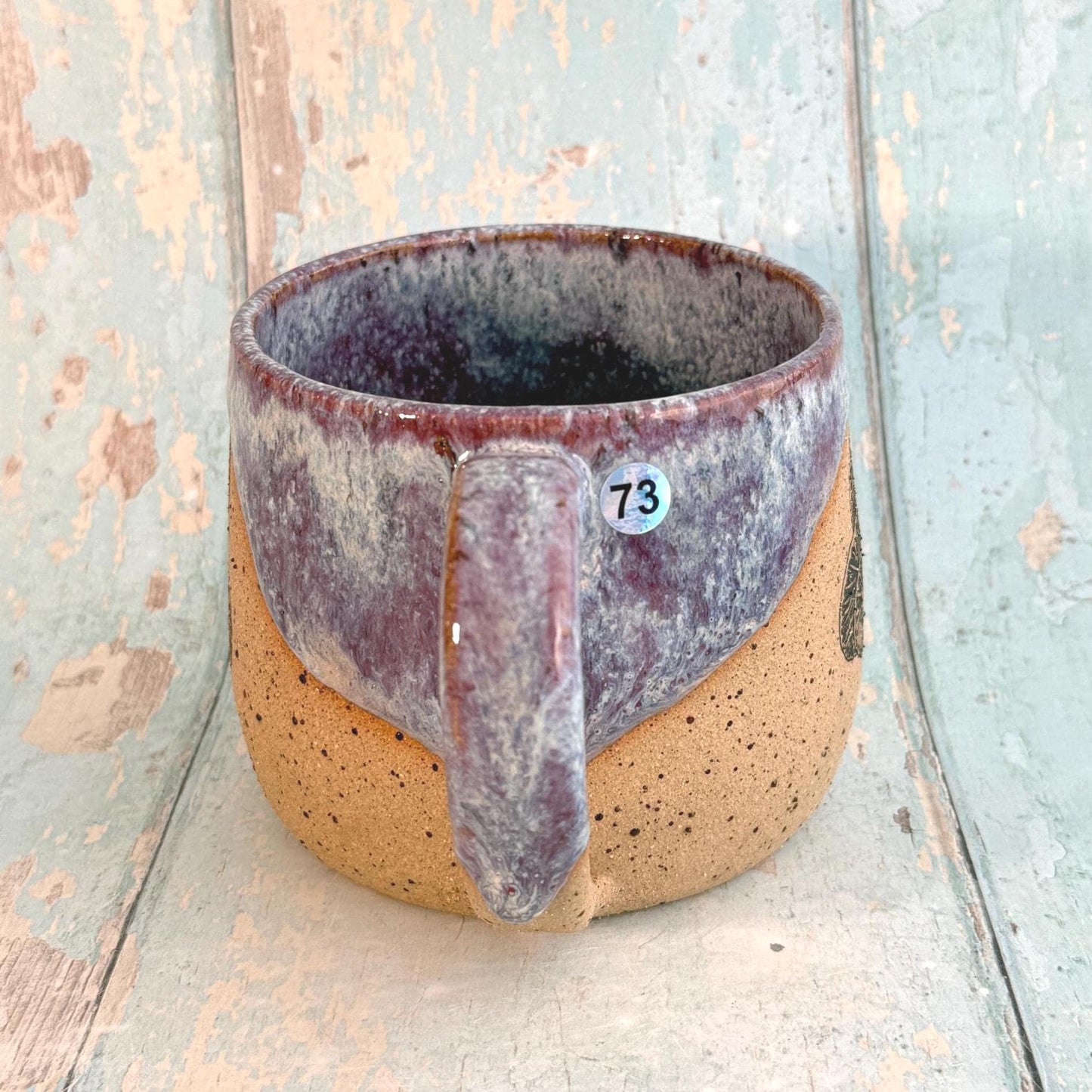 Purple Mushroom Mug, Fungi Ceramic Cup