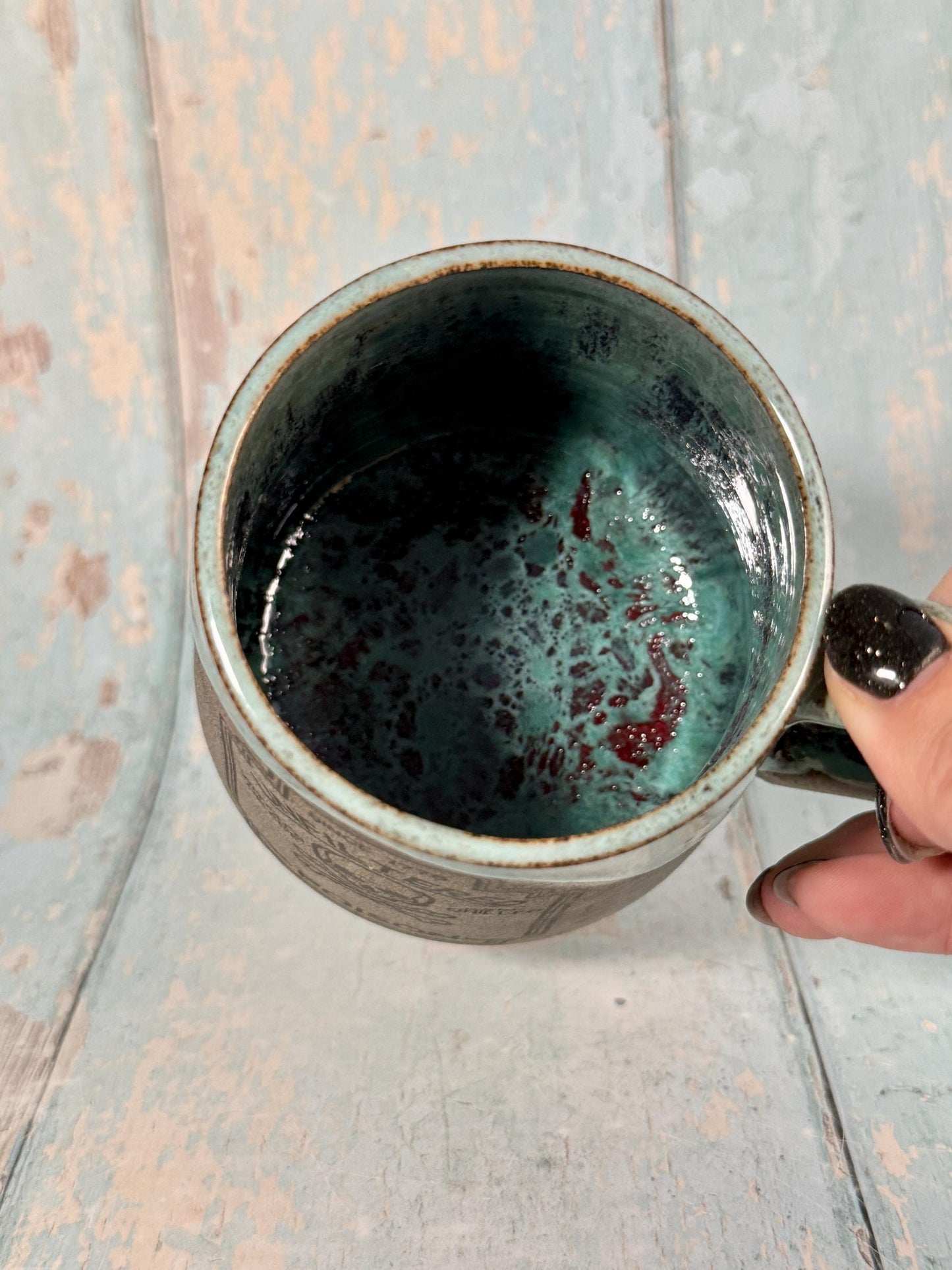 Red and Green Halloween Spooky Poison Mug