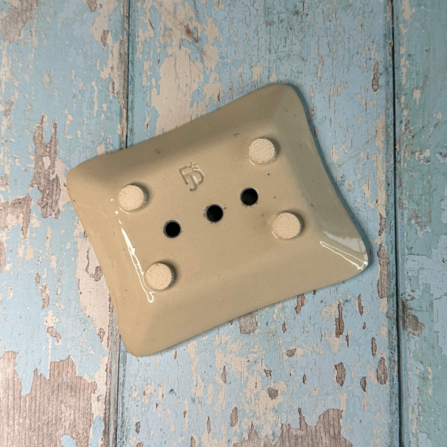 Magnolia Floral Ceramic Soap Dish