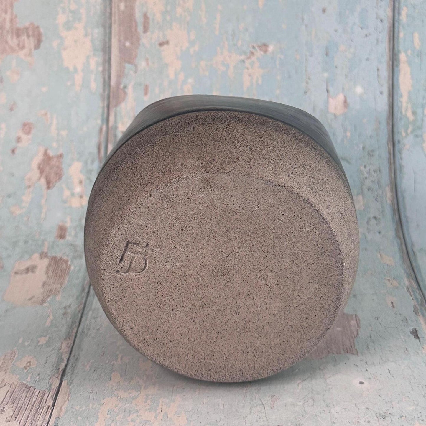 Handmade Ceramic Black Wine Cup, Small Sipper Tumbler