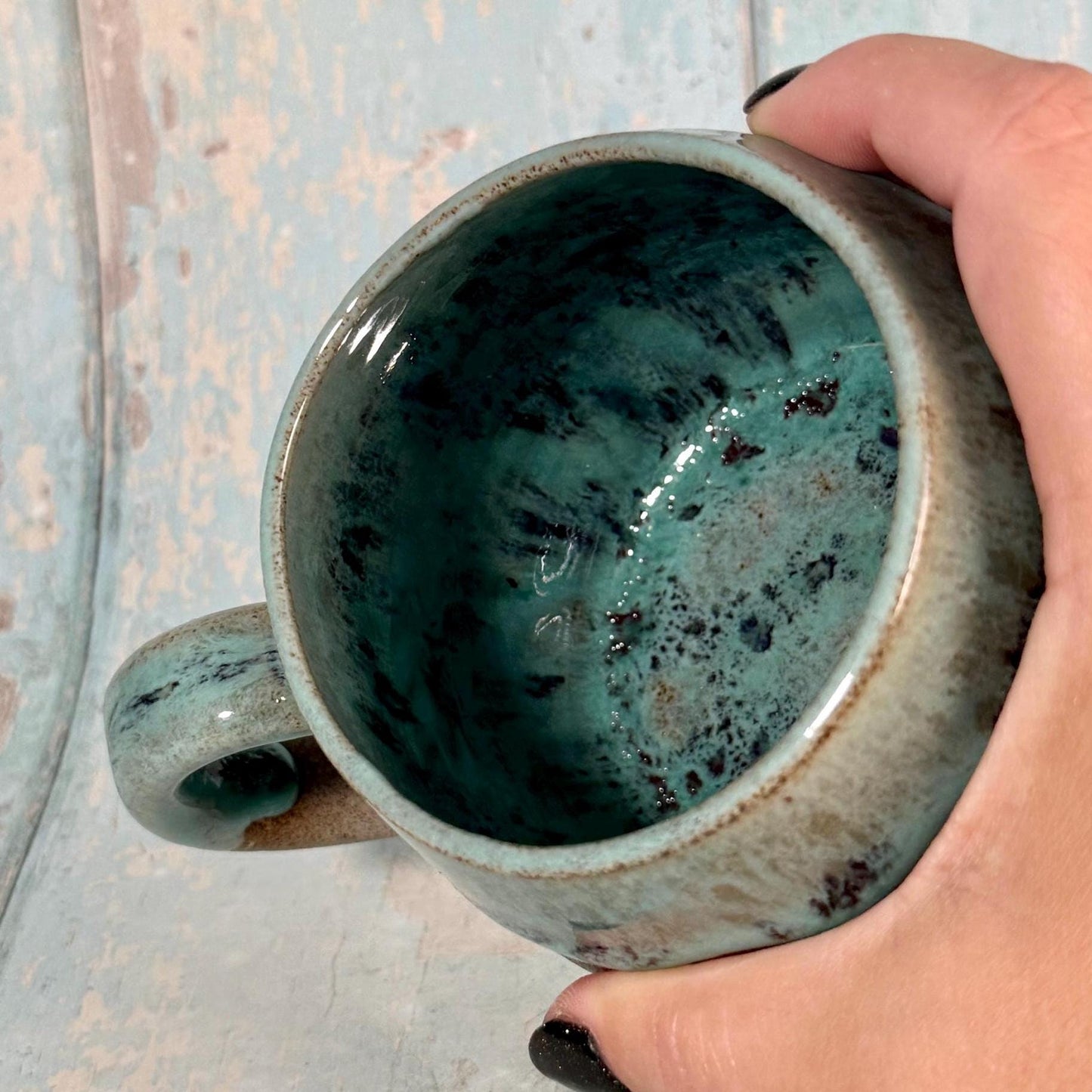 Red and Green Halloween Spooky Dragon Blood Mug