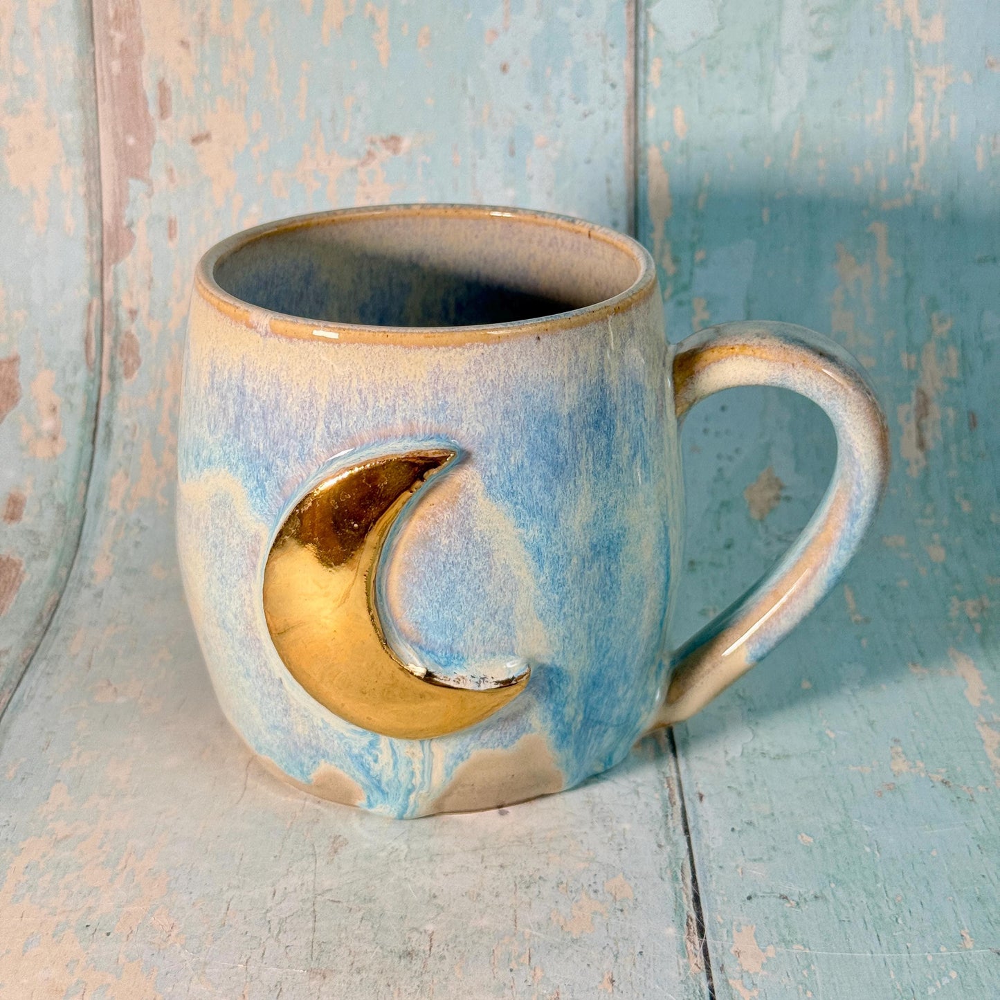 Blue Moon Mug, Large Ceramic Cup