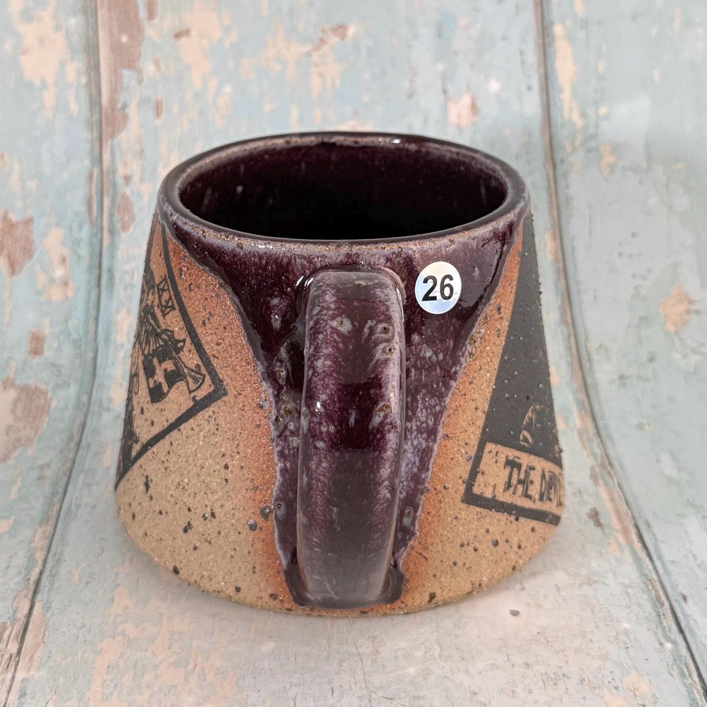 Purple Tarot Mug, Large Ceramic Cup