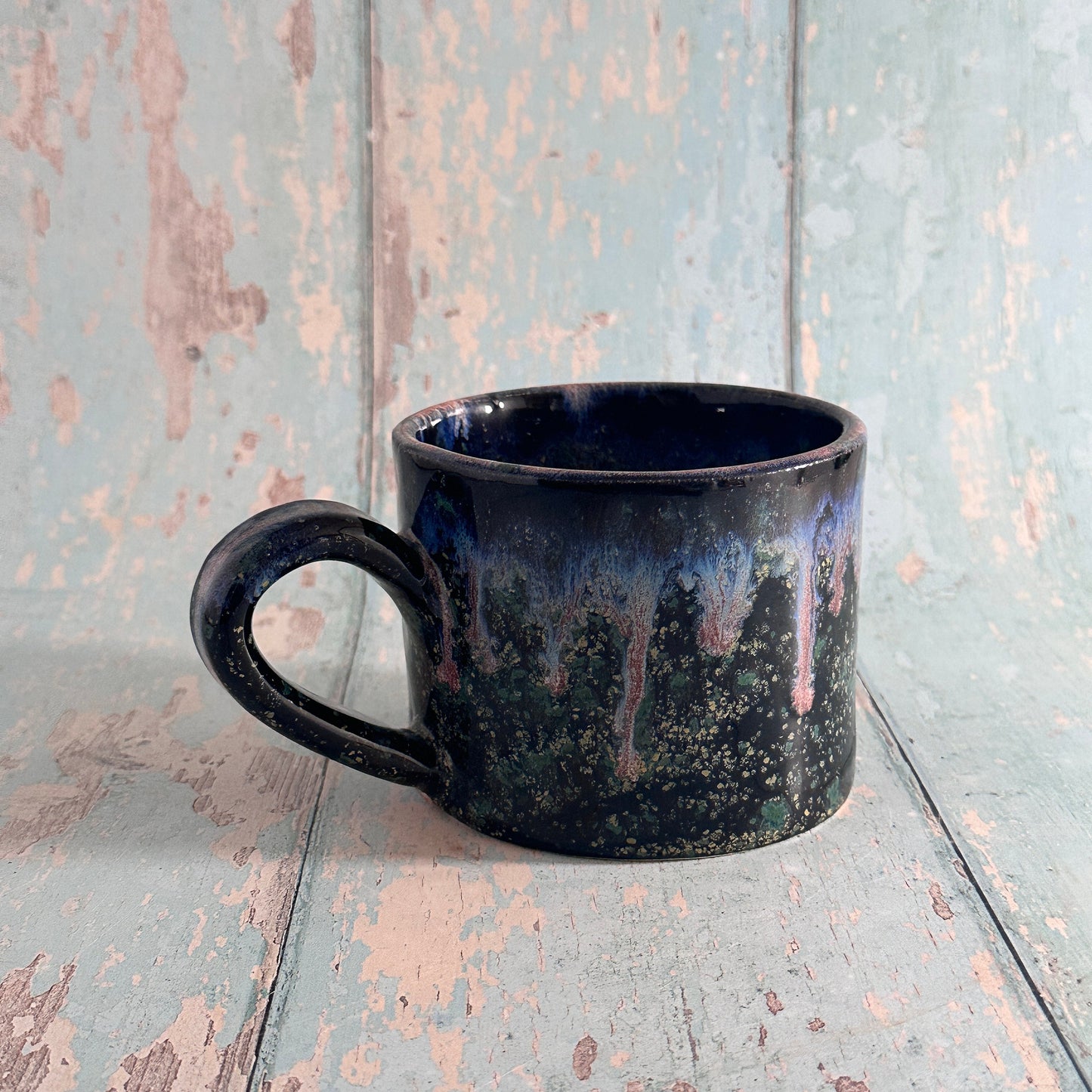 Green Moon Mug, Large Ceramic Cup
