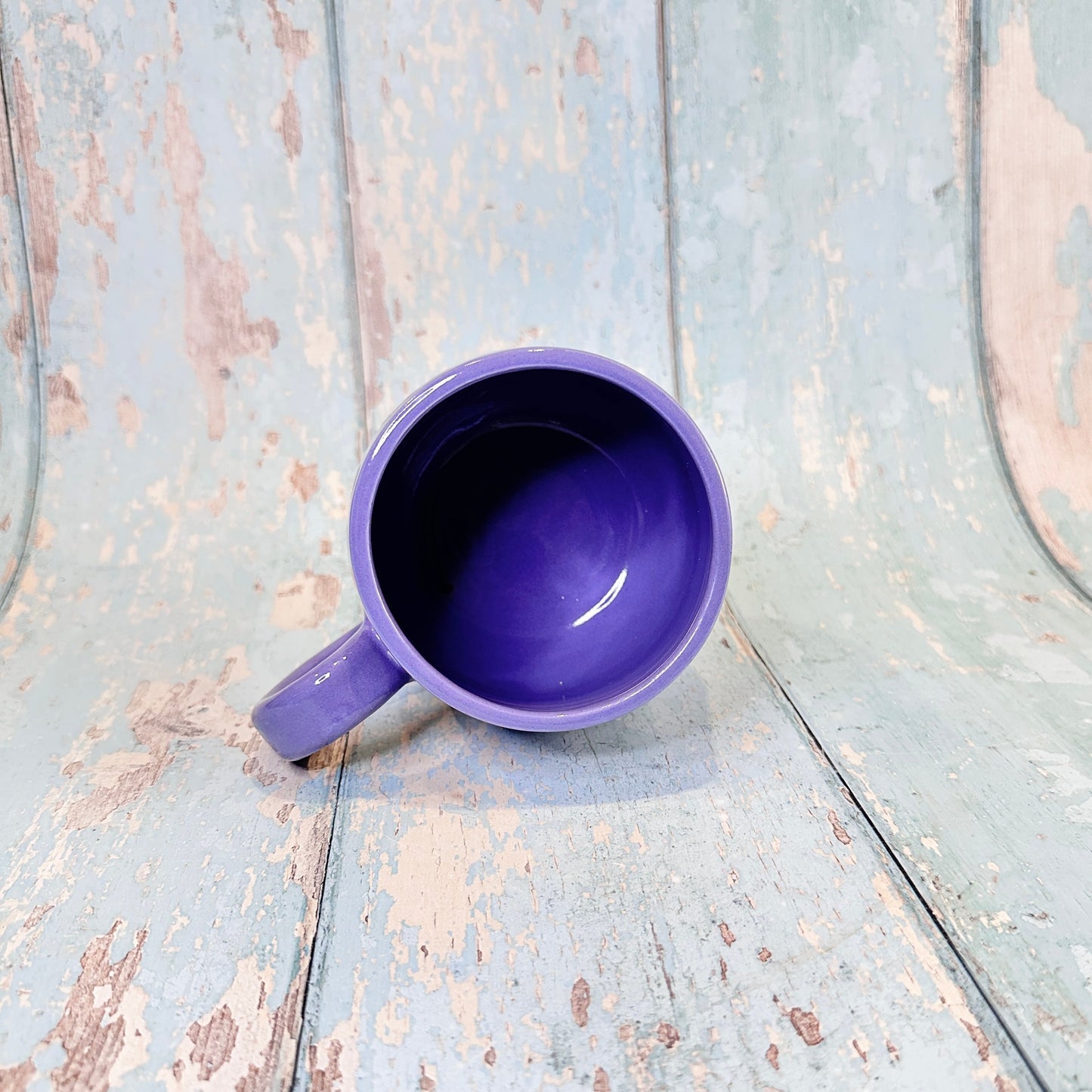Purple Punk Mug, Handmade Ceramic Cup