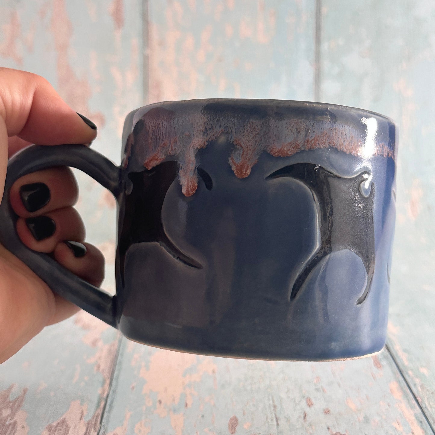 Manta Ray Mug, Large Ceramic Cup