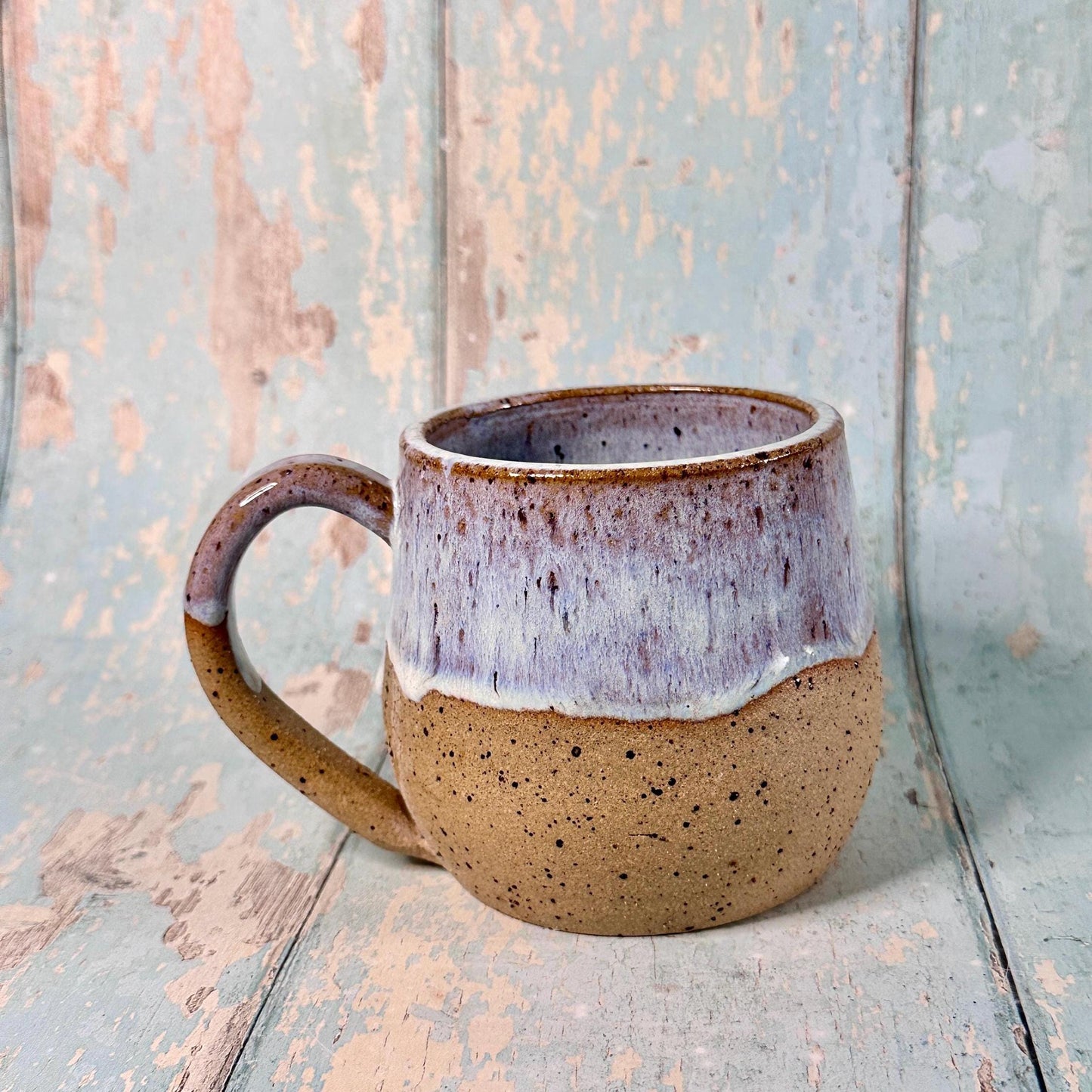 White Christmas Snow Globe Mug, Handmade Ceramic Cup