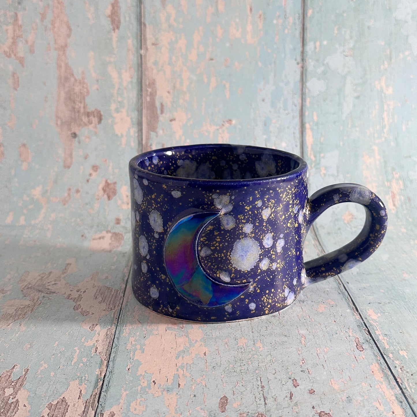 Blue Moon Mug, Large Ceramic Cup