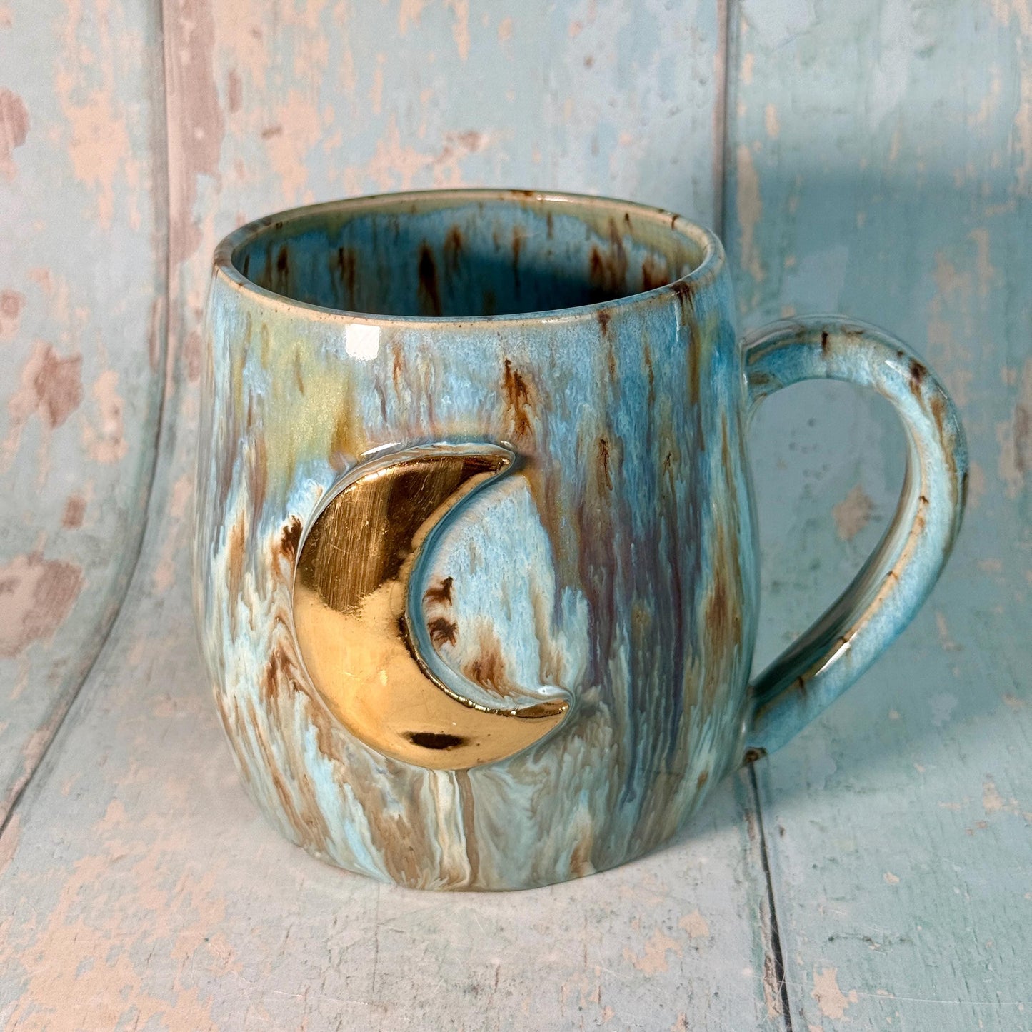 Blue Moon Mug, Large Ceramic Cup