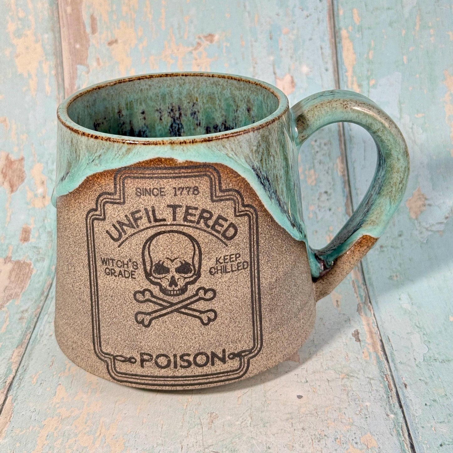 Red and Green Halloween Spooky Poison Mug