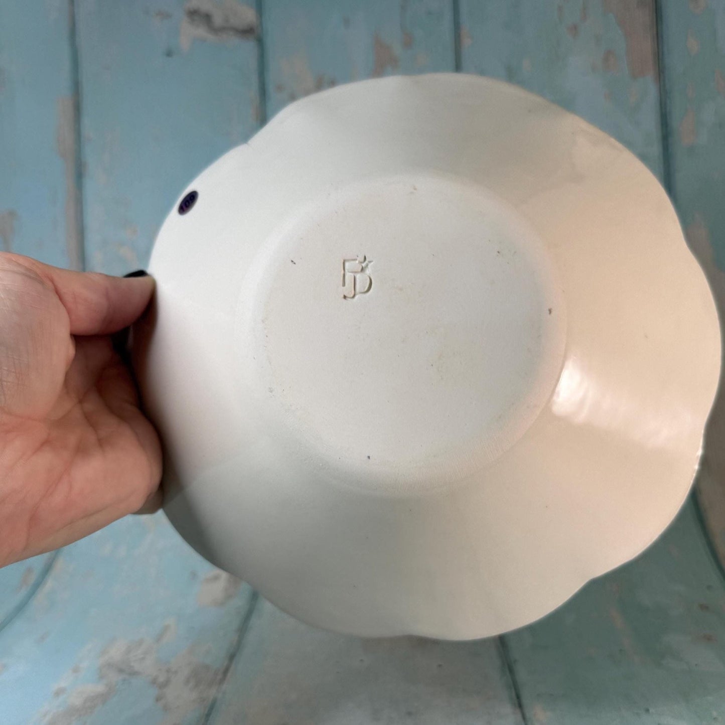 Black and White Skull Bowl - FJD Ceramics