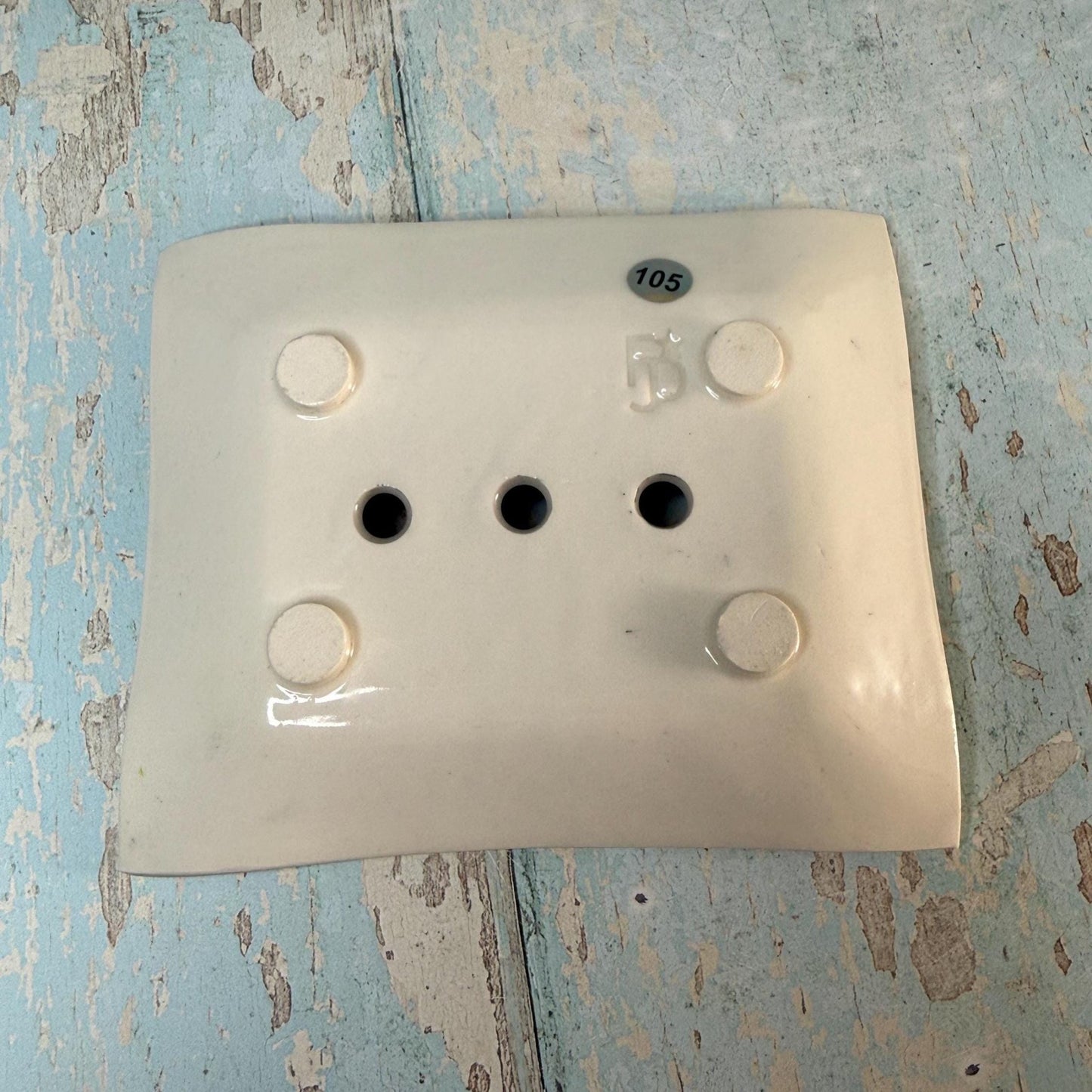 Black & White Heart Ceramic Soap Dish - FJD Ceramics