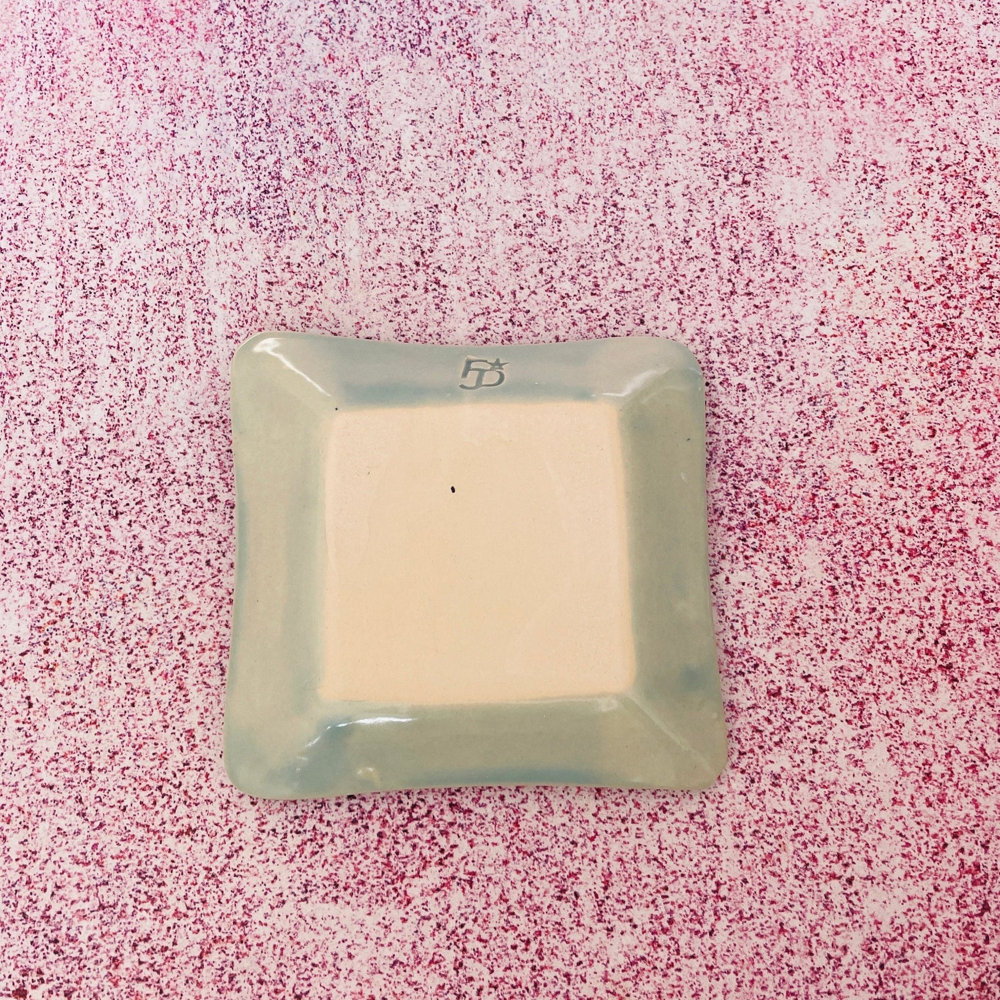 Blue Ceramic Dish, Tea Bag Holder - FJD Ceramics