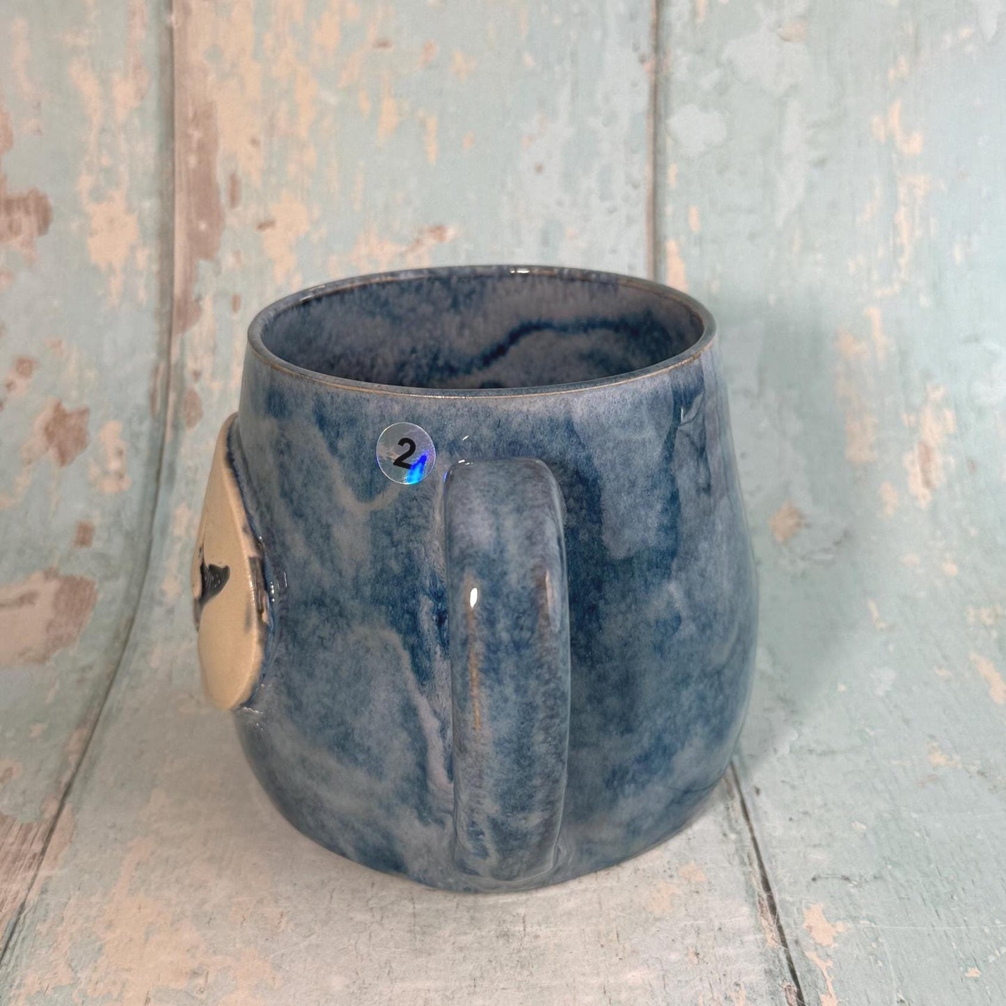 Blue Humpback Whale Mug, Large Ceramic Cup - FJD Ceramics